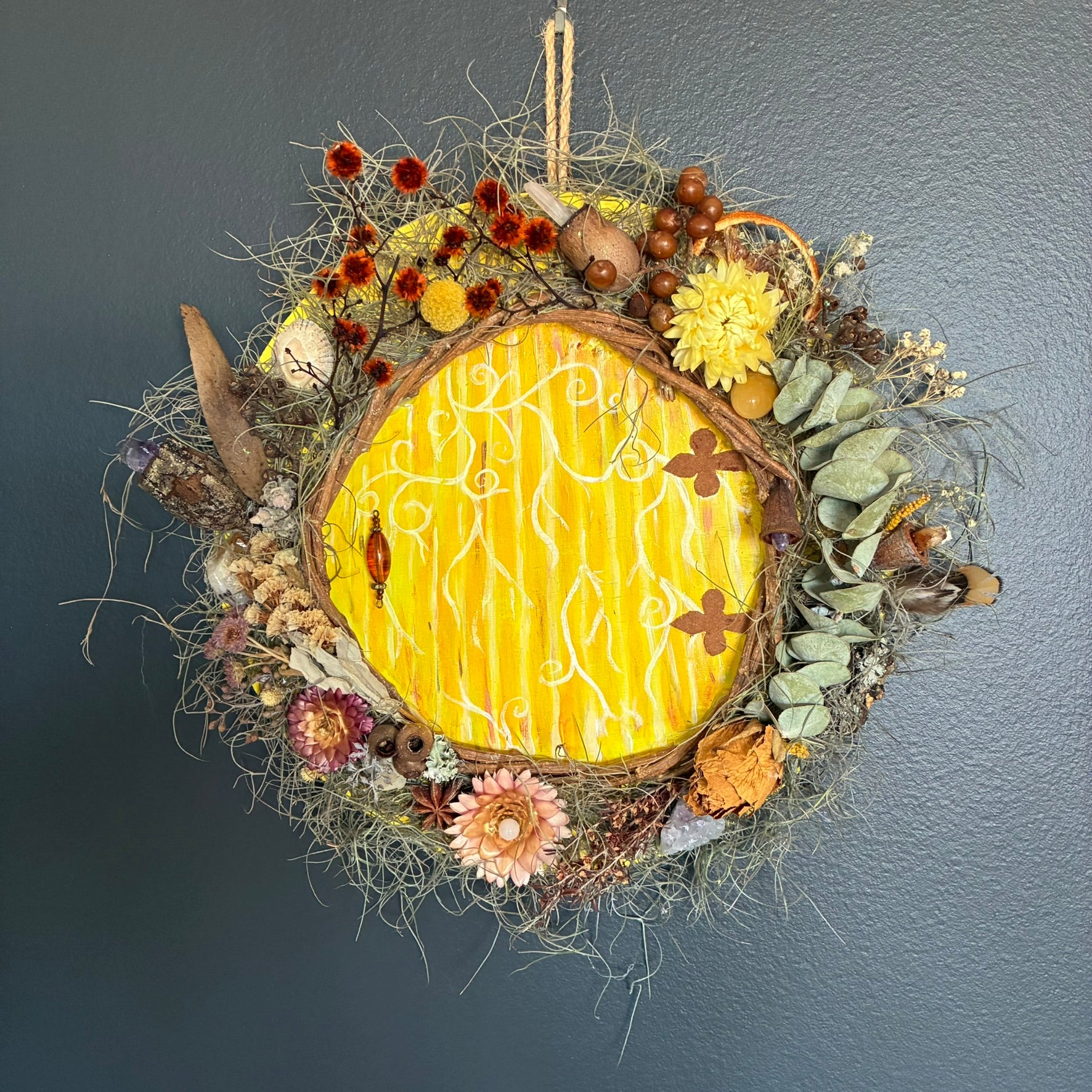 Wreath - Hobbit Faery Door (Yellow)