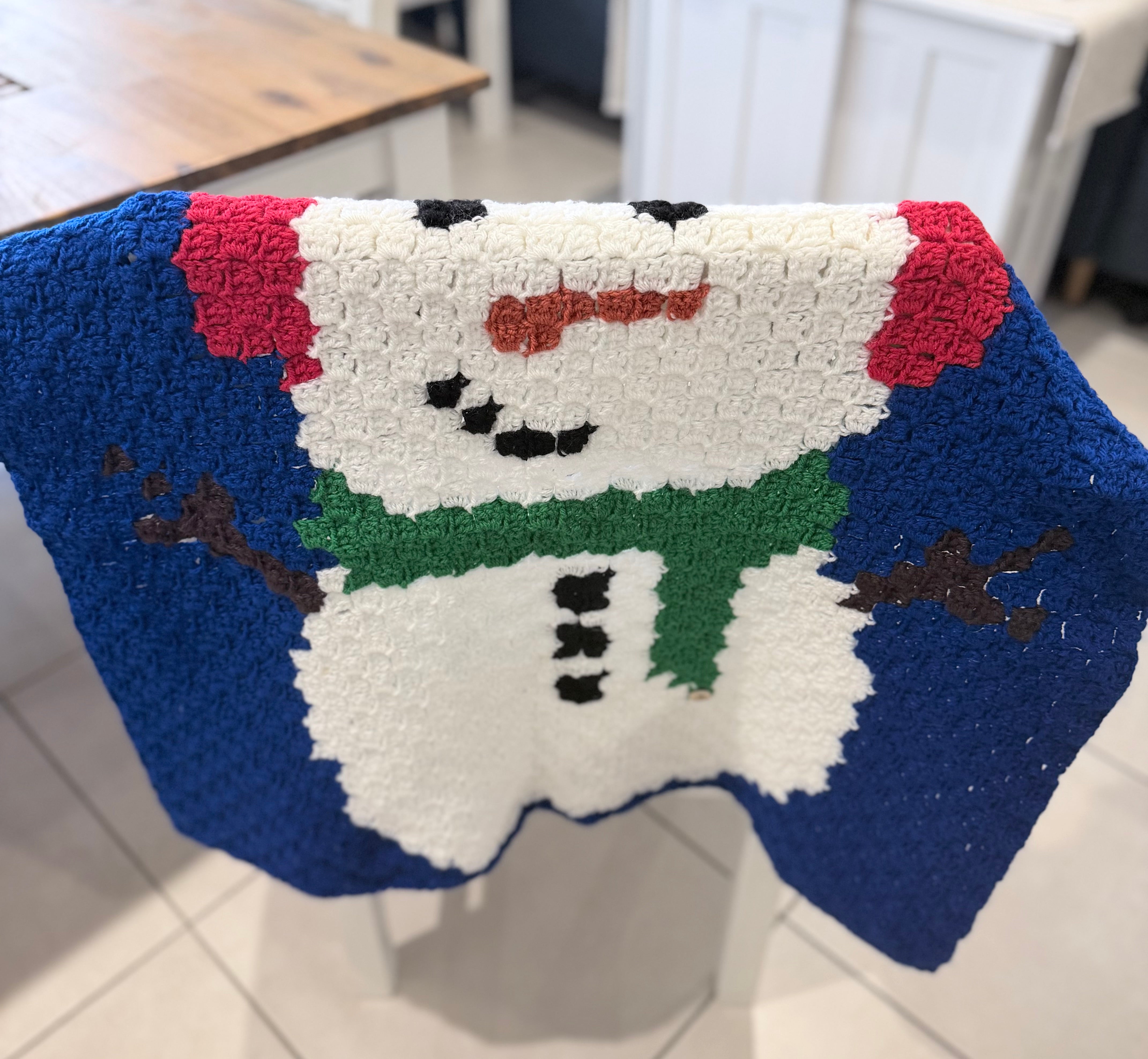 #033 Child Size Snowman Blanket