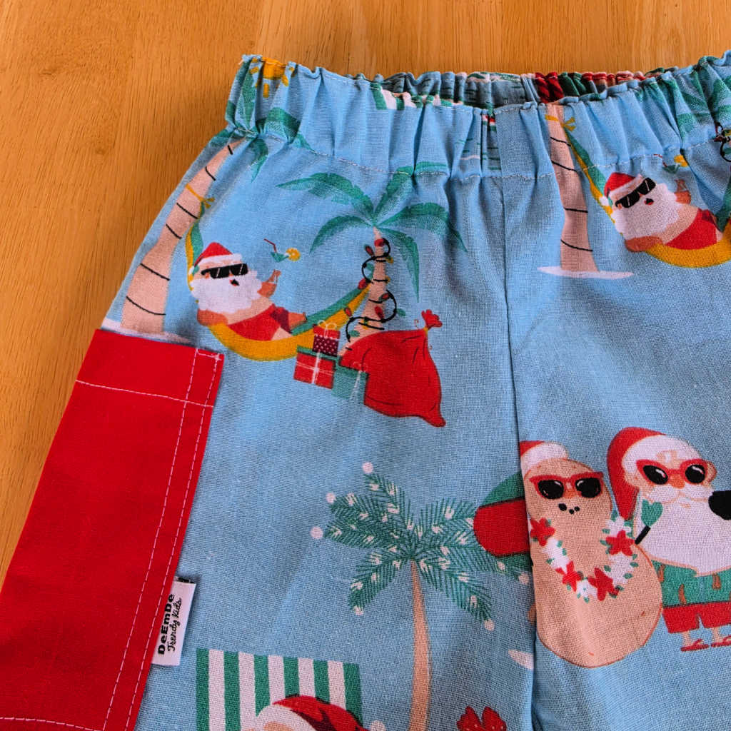 Handmade Christmas Shorts | Size 1 & 2 Years | Beach Theme