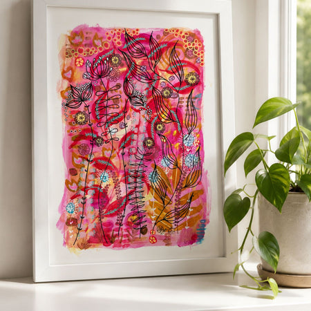 Original Hand Painted Artwork : Fine Lines of Summer