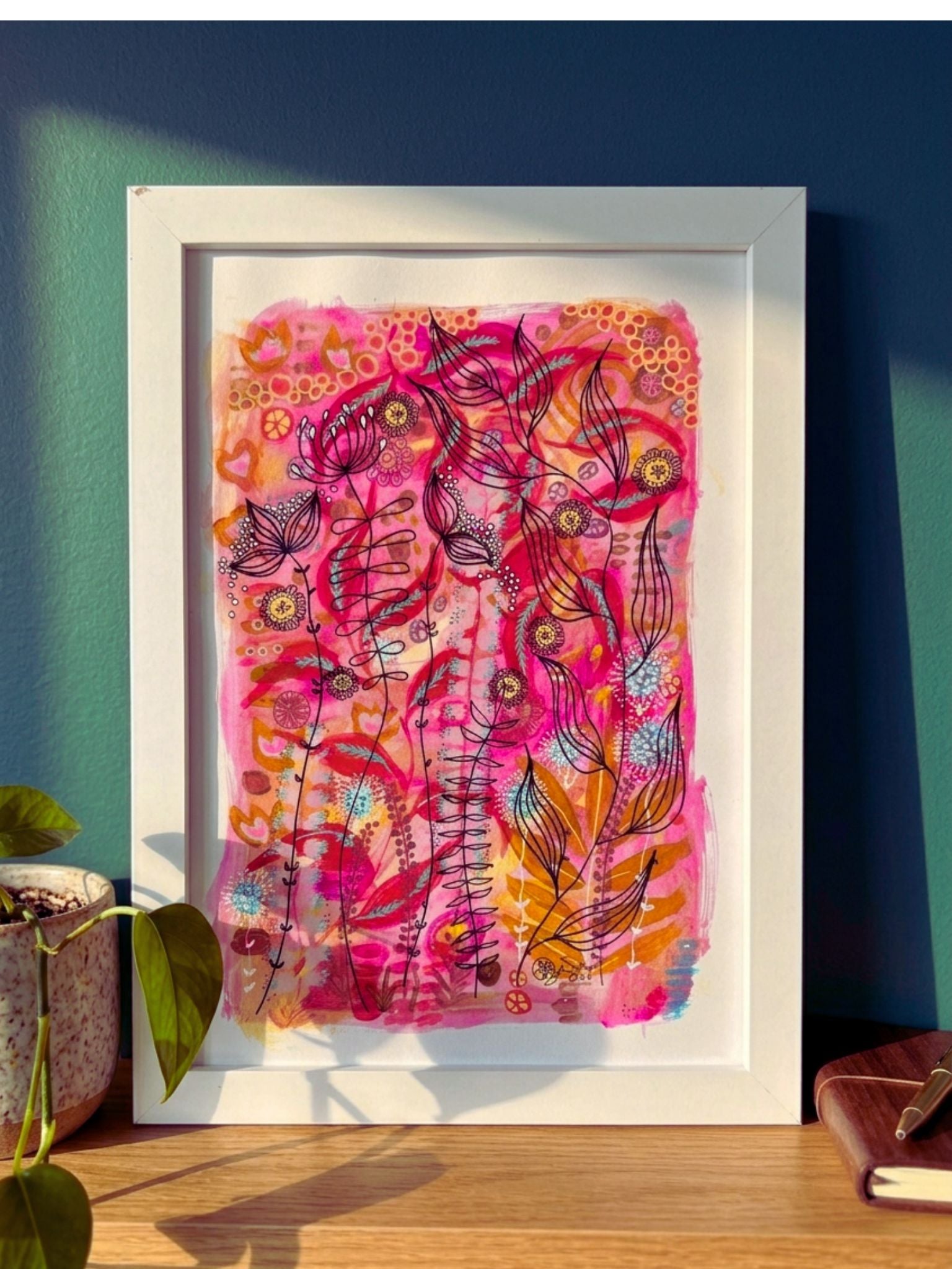 Original Hand Painted Artwork : Fine Lines of Summer