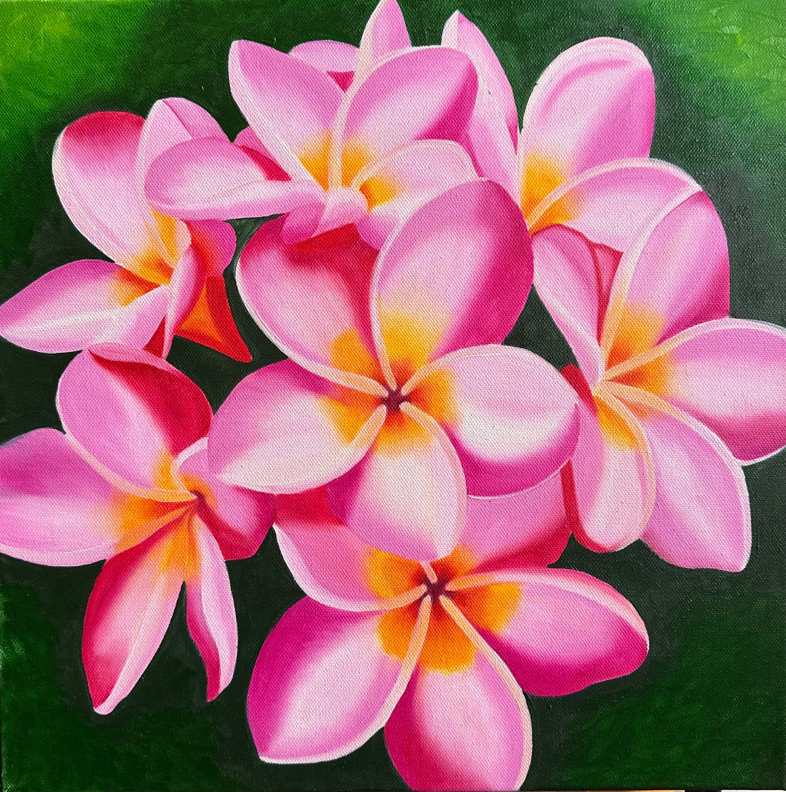 SALE - Aloha - Set of 3 - Hand Painted - Original Oil Painting