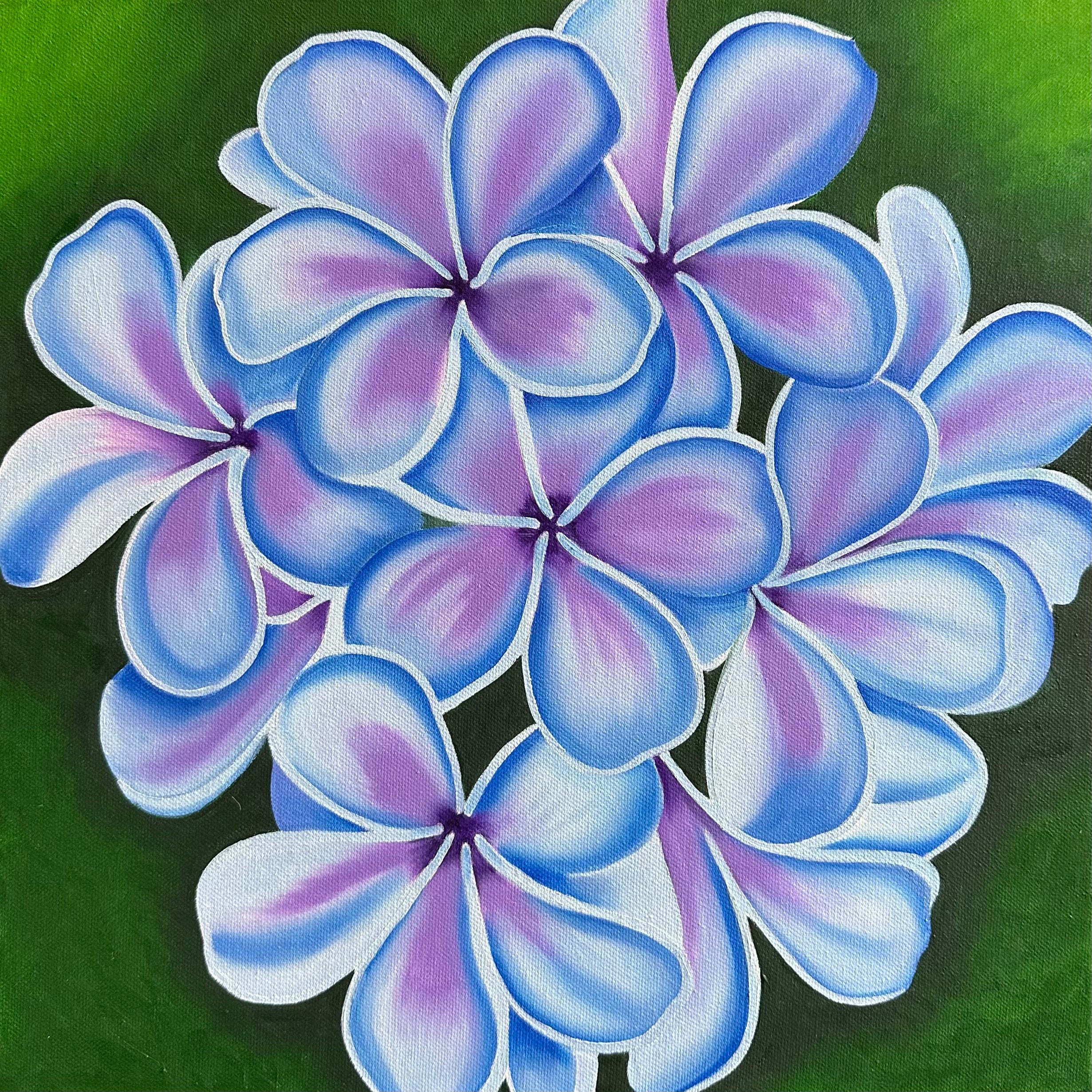 SALE - Aloha - Set of 3 - Hand Painted - Original Oil Painting