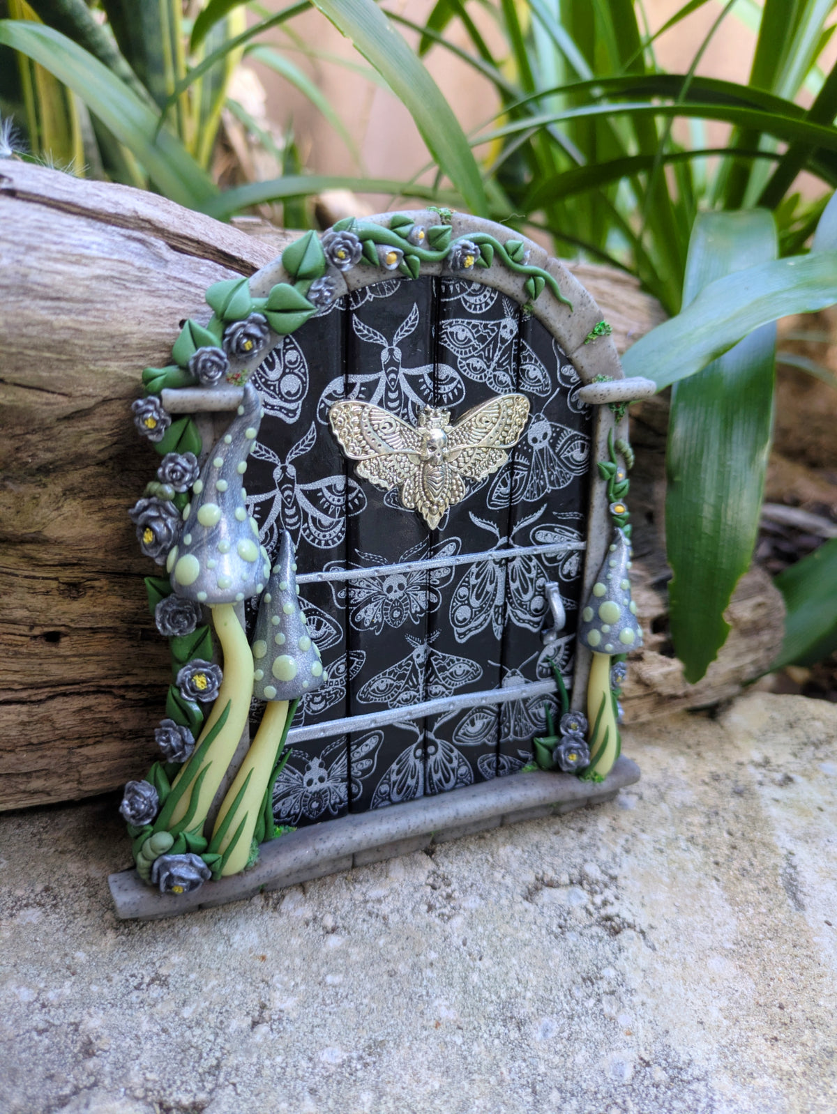 Death Head Moth Fairy Door