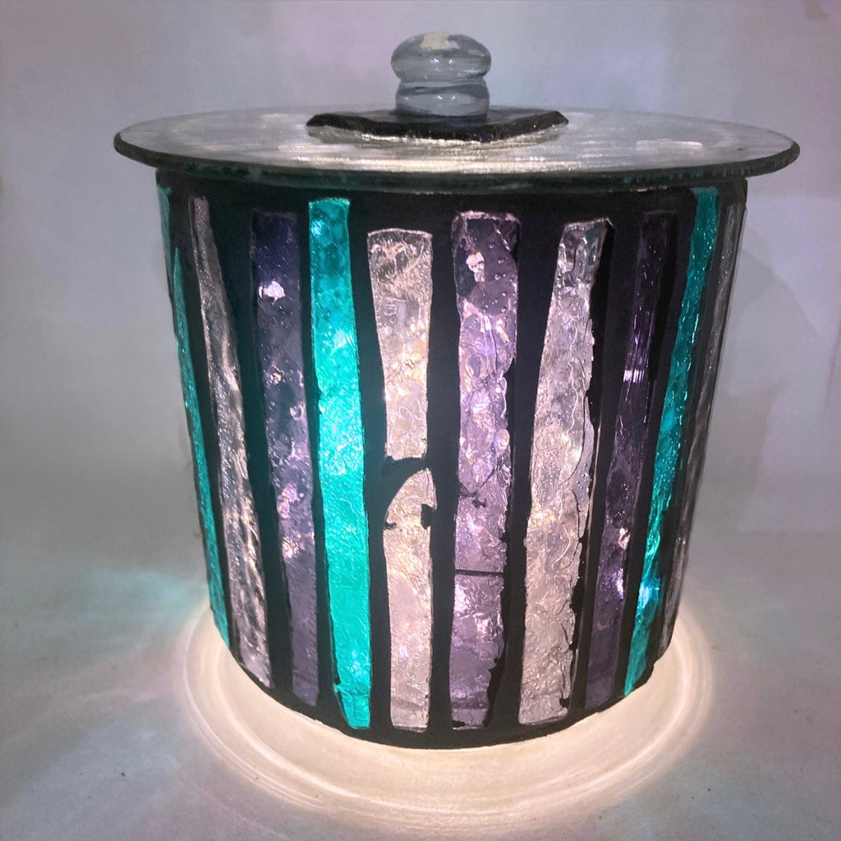 Mini Hand-Cut Glass Illumination Art #5