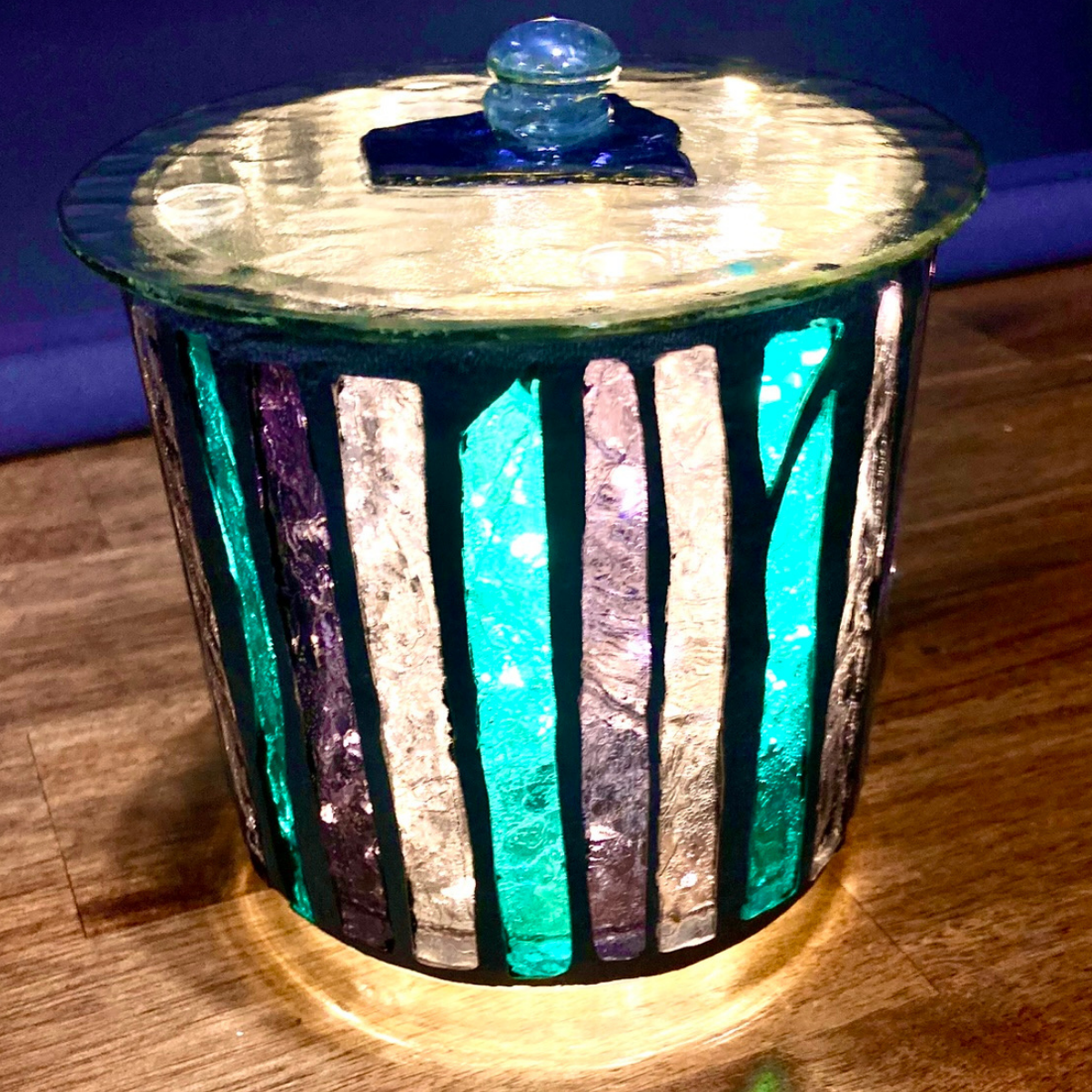Mini Hand-Cut Glass Illumination Art #5