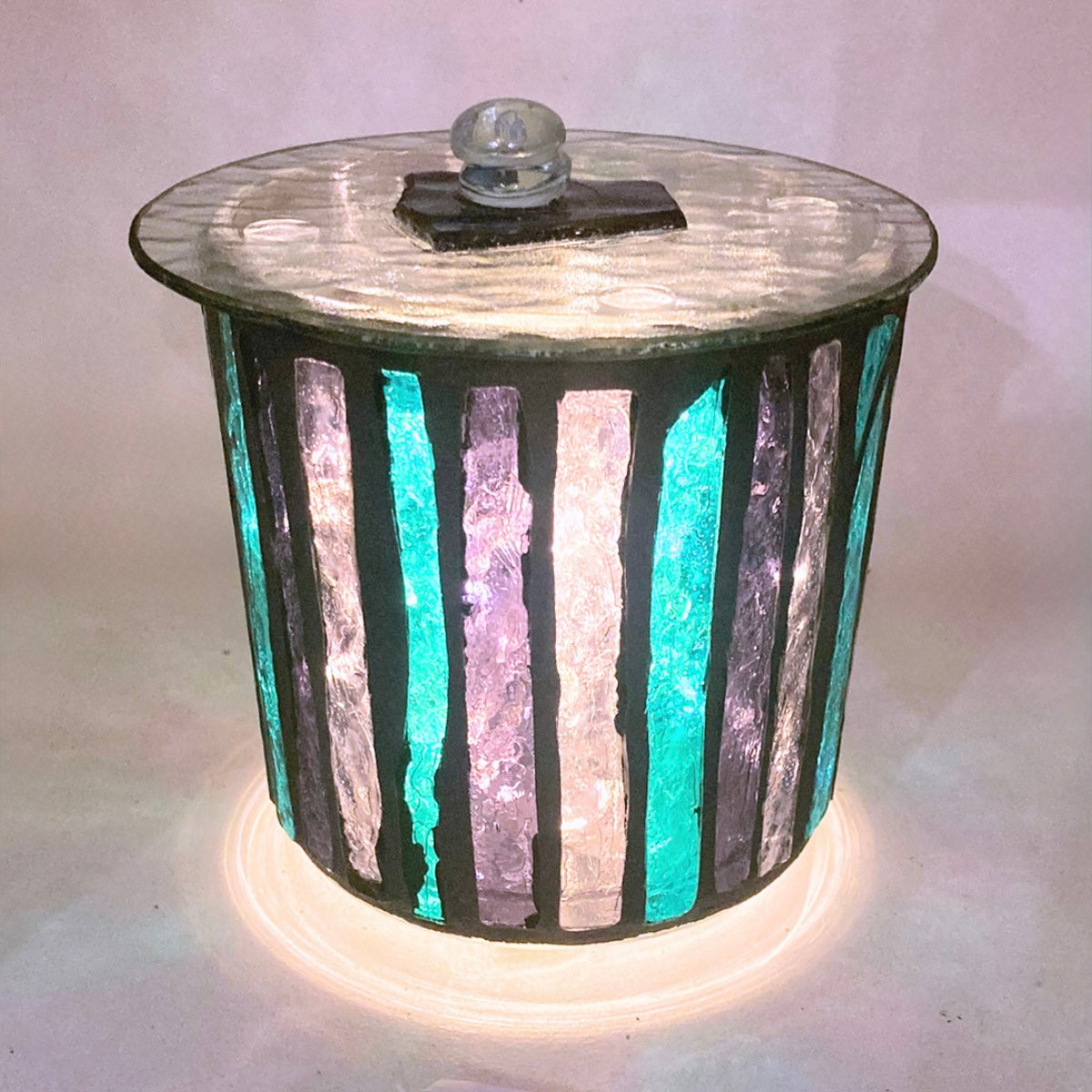Mini Hand-Cut Glass Illumination Art #5
