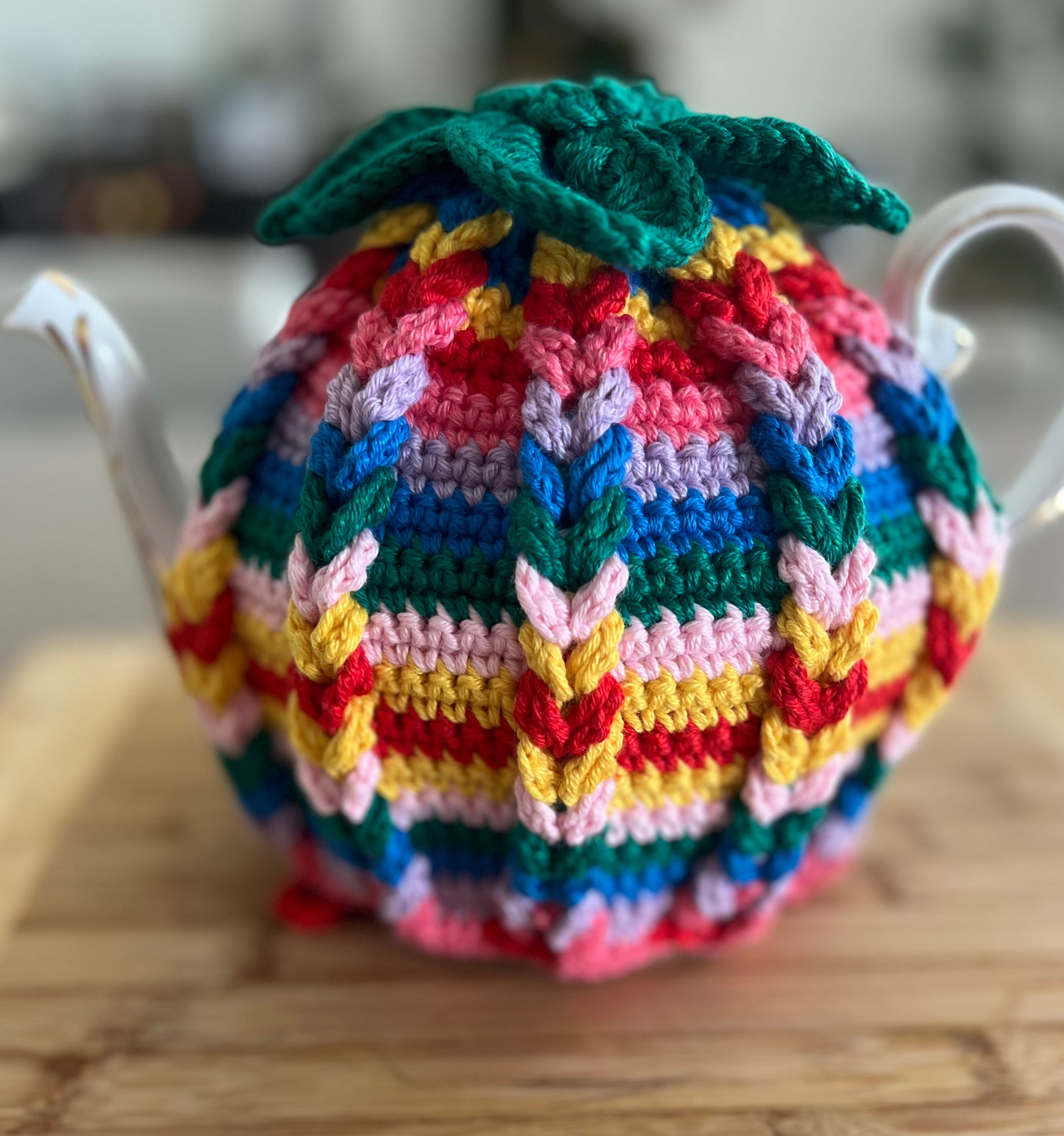 Crochet Teapot Cosy - 4 different designs