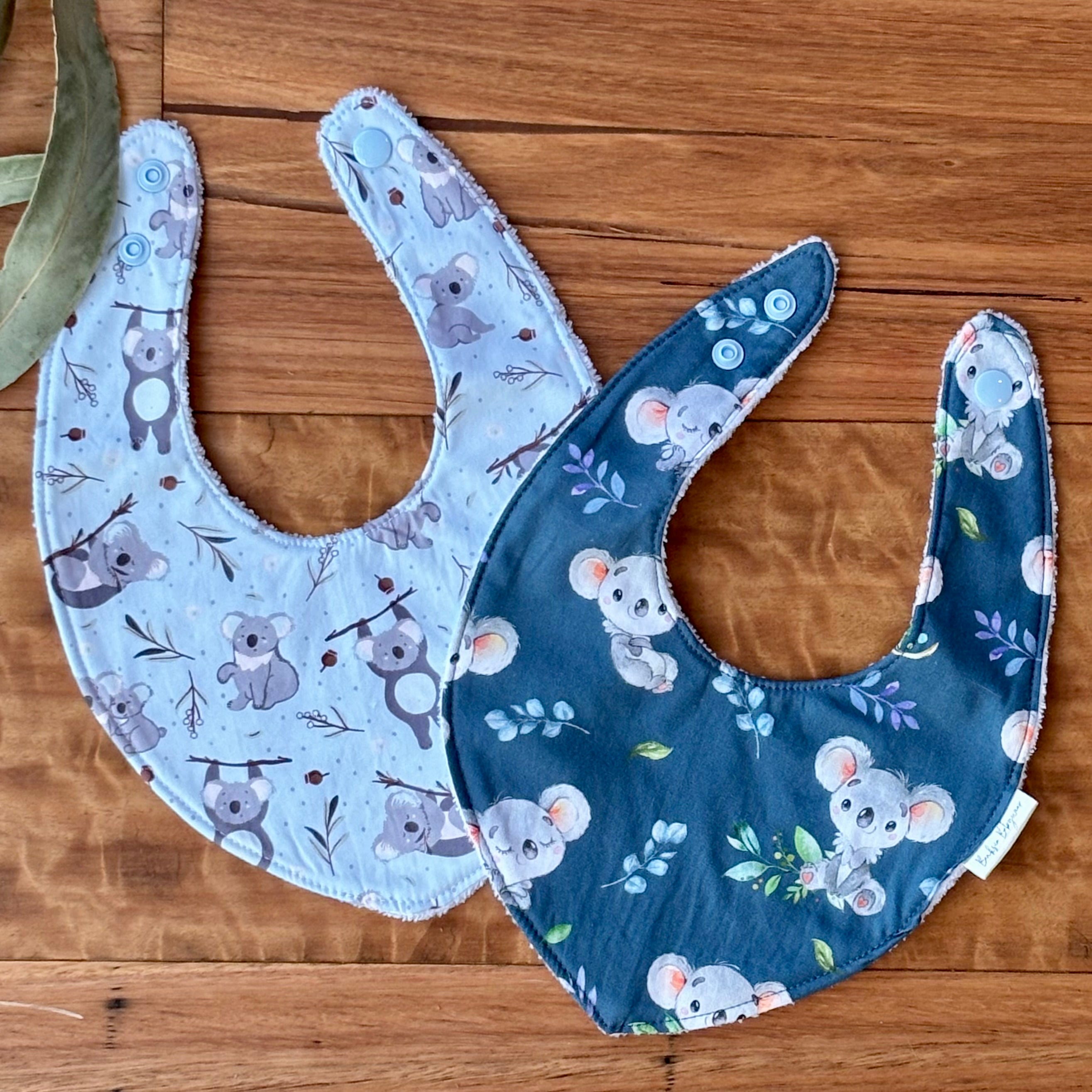 Australiana Baby Bib Set | Koala Buddies | Ready to Ship
