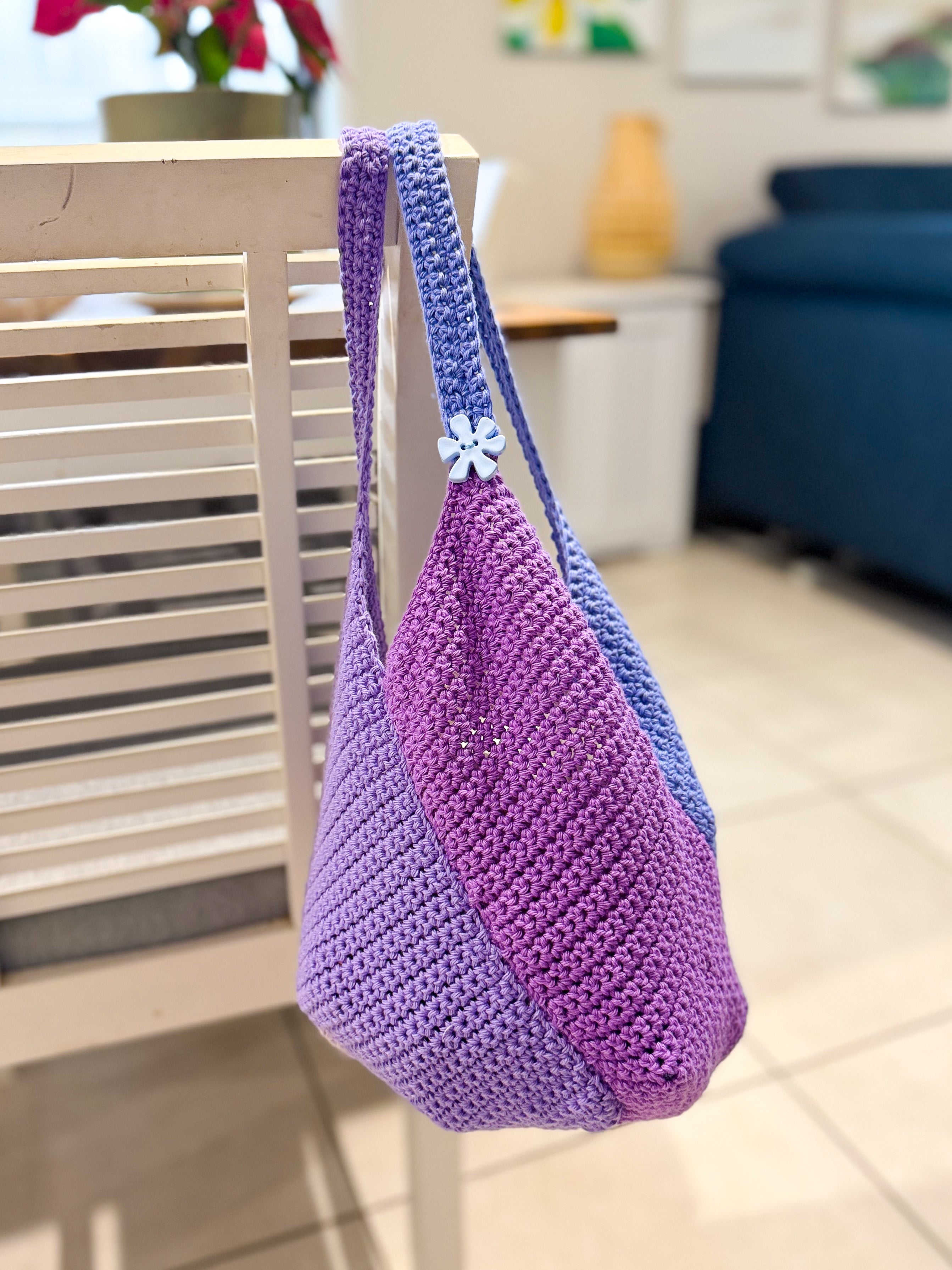 #102 Windmill Bag made with Cotton Yarn