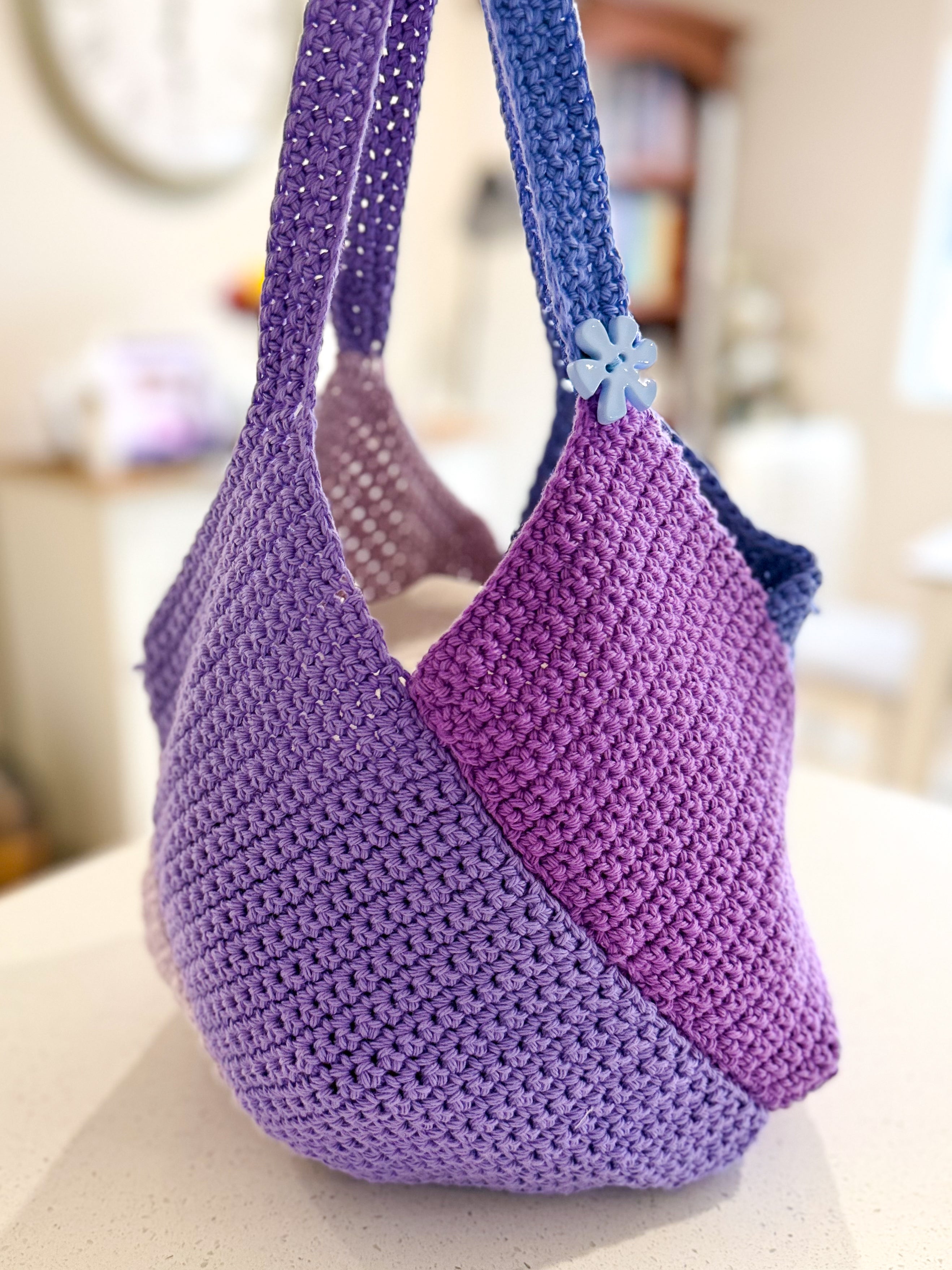#102 Windmill Bag made with Cotton Yarn