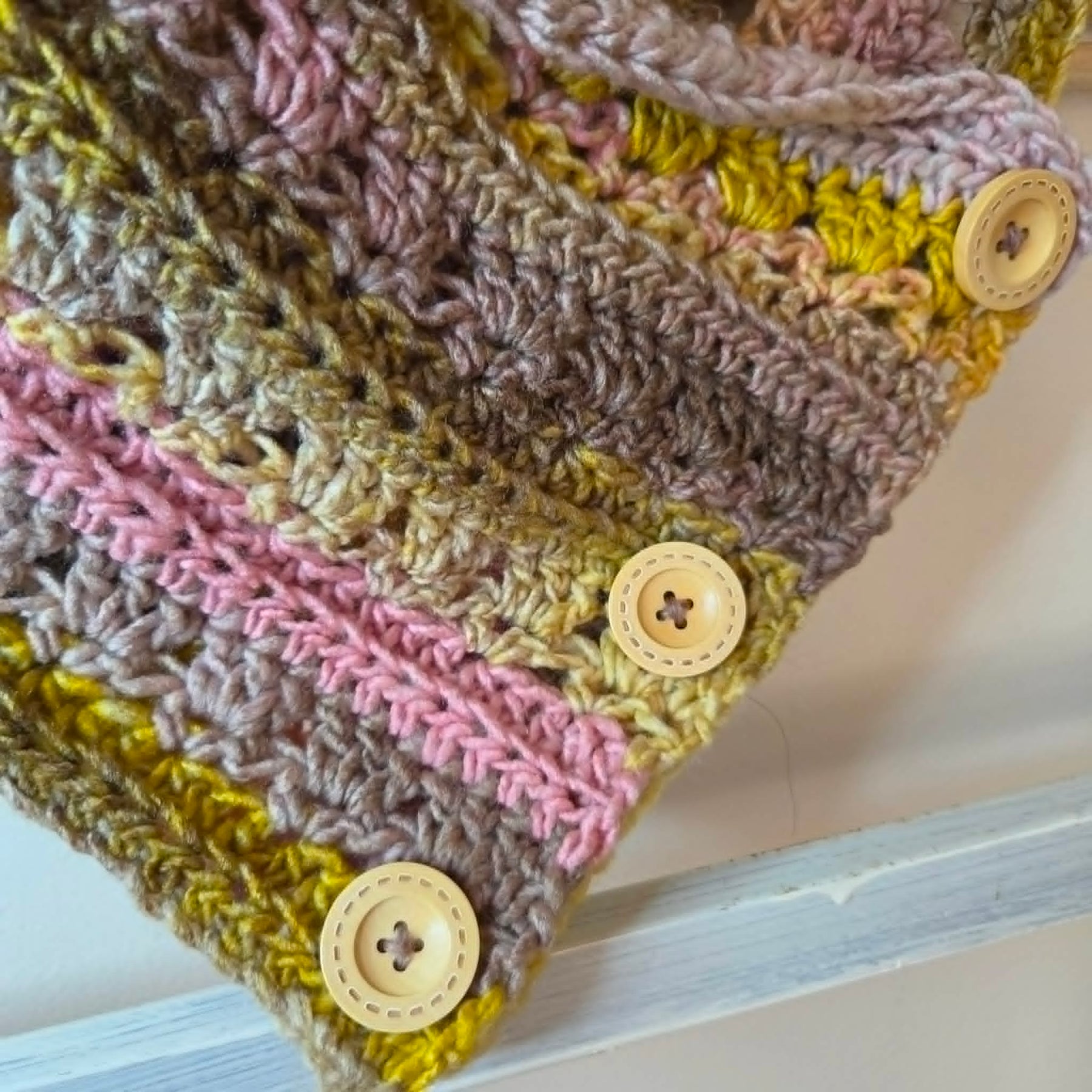 Handmade Adult Neckwarmer | Crochet | Rainbow Pastel Tones