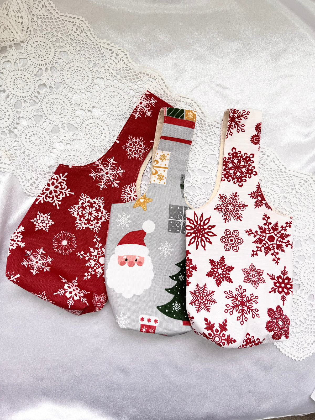 Christmas zippered gift bags