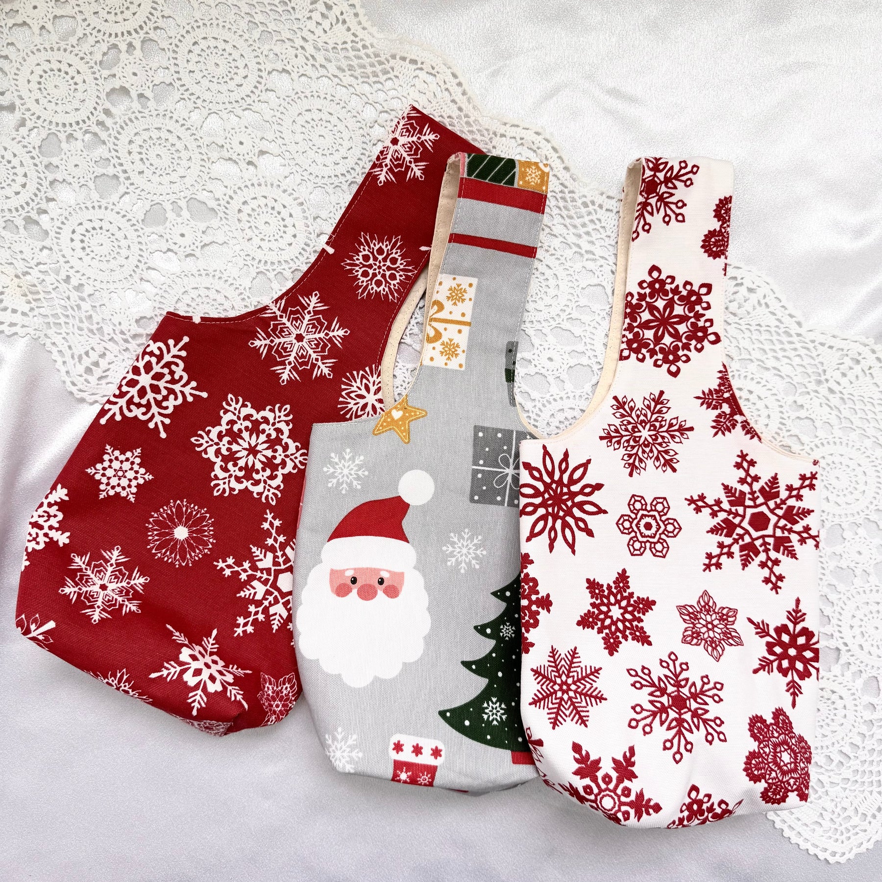 Christmas bottle bags