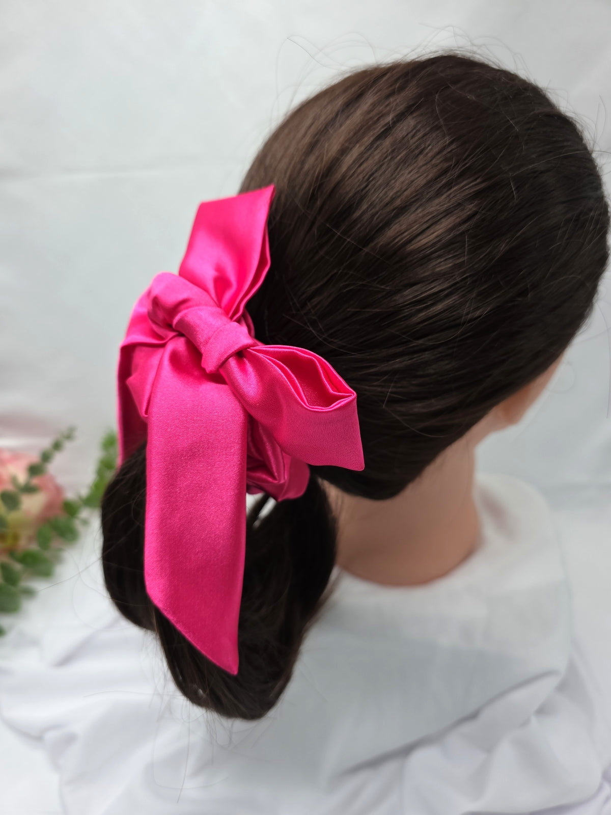 Satin Scrunchie Bow, Handmade Hair Ties, Handmade Accessories