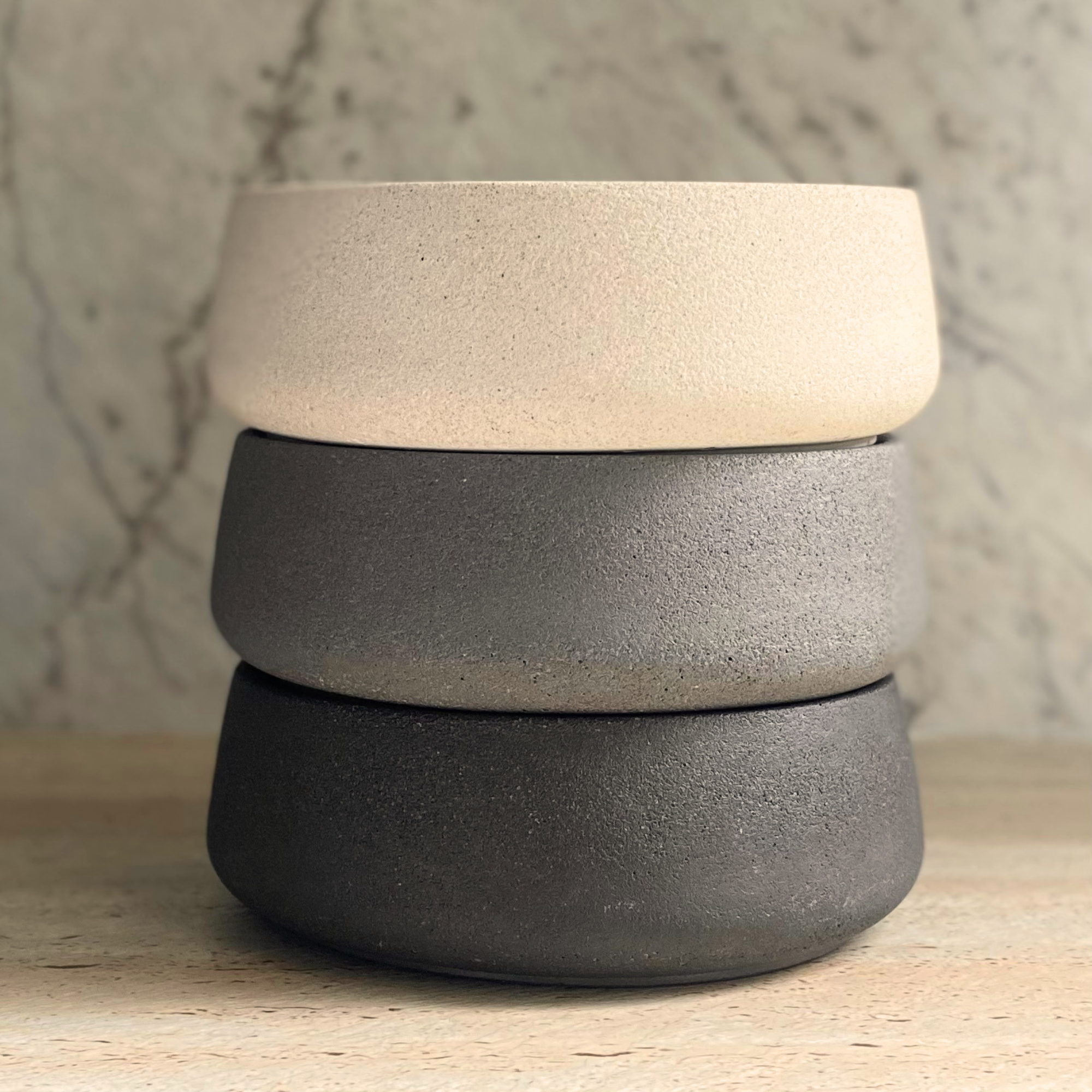 Mini and Large Round Bowl | Textured decor collection
