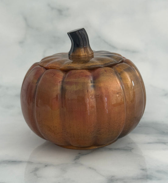 Handmade Pumpkin Resin Trinket Box