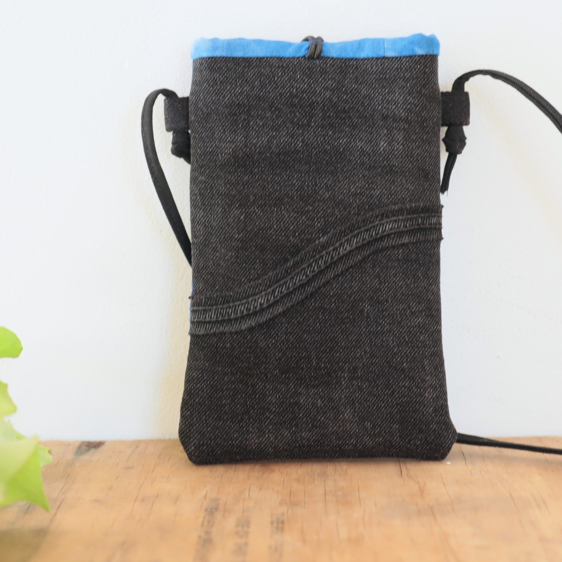 Shibori Tie dyed Phone pouch, glasses pouch, cross body.