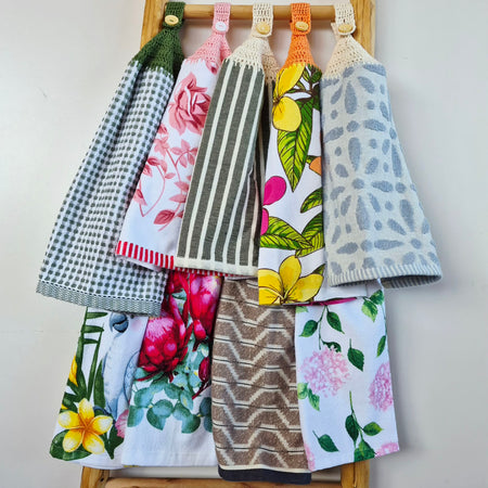 Kitchen Hand Towel | Hanging | Cotton | SINGLE LAYER | 9 Styles - 1-9