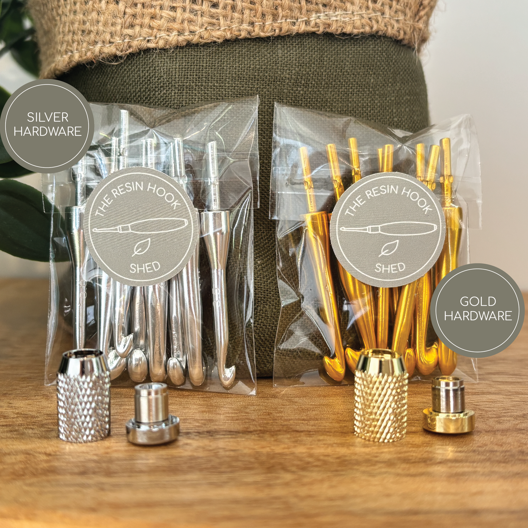 Custom Resin Interchangeable Crochet Hook Handle Set - Standard Handle