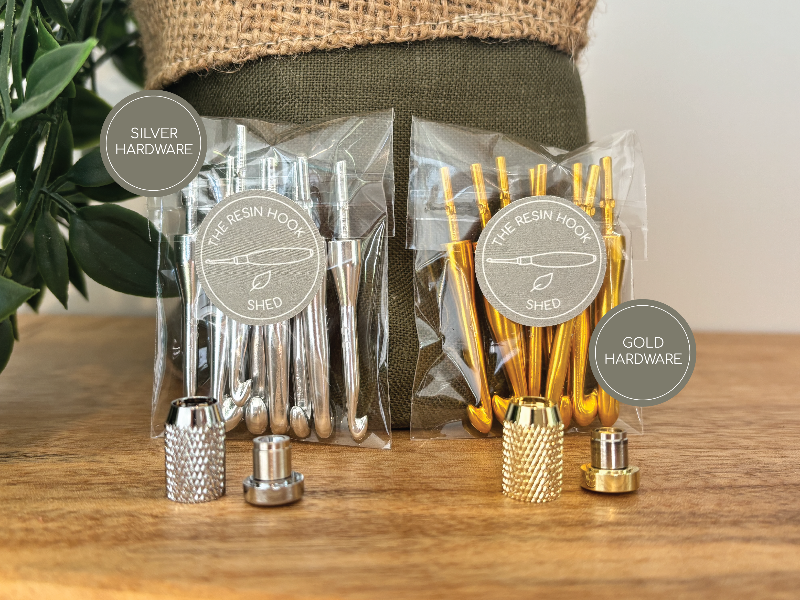 Custom Resin Interchangeable Crochet Hook Handle Set - Standard Handle