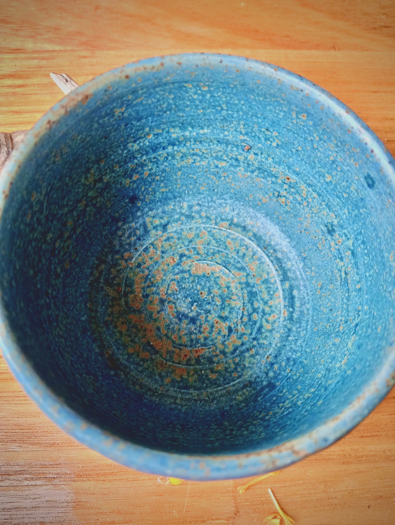 Deep Blue Fluted Cup