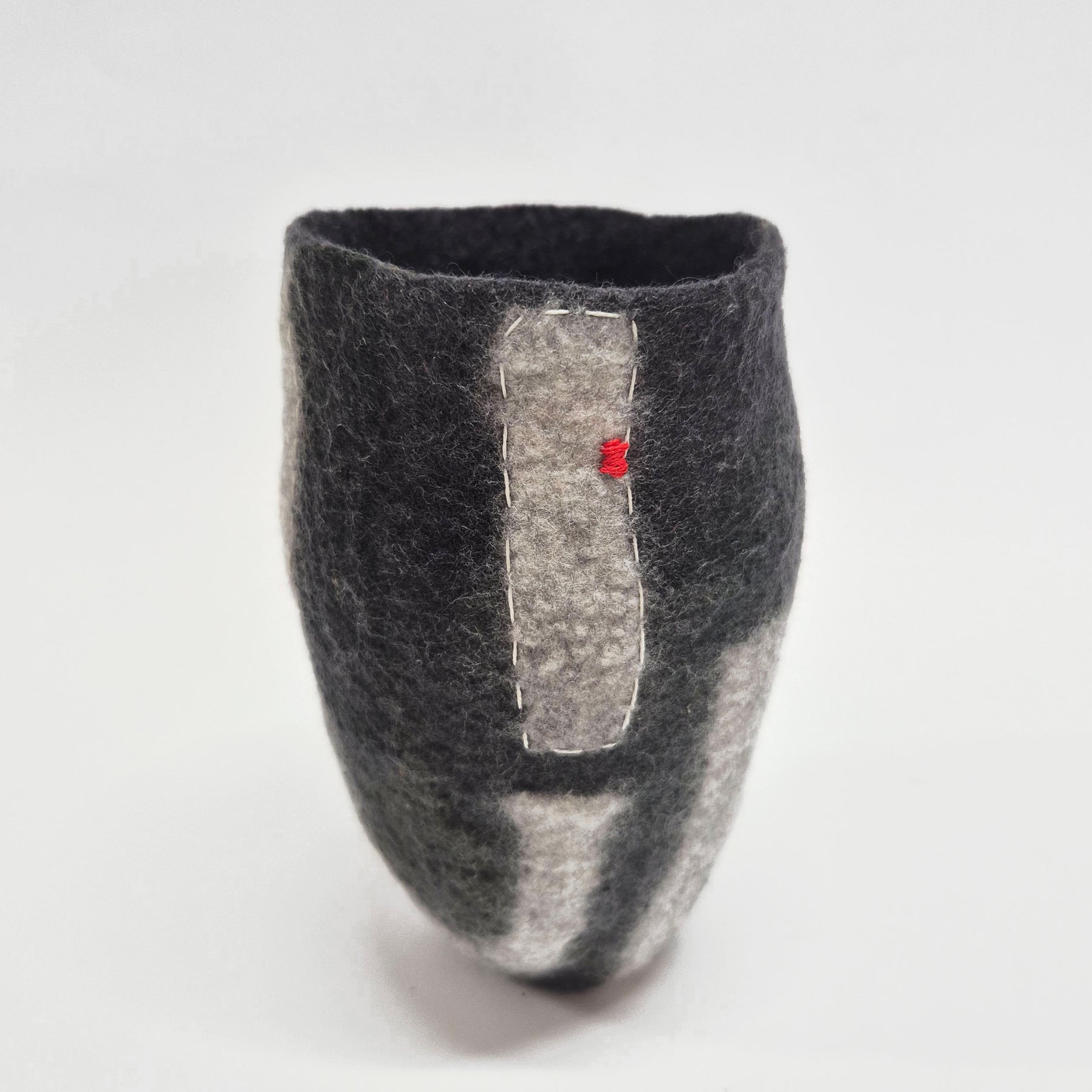 Modern Textile Art Vase - Felt Vessel