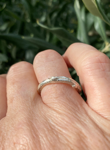 Sterling Silver Olive Branch Ring | Size O | Open Design