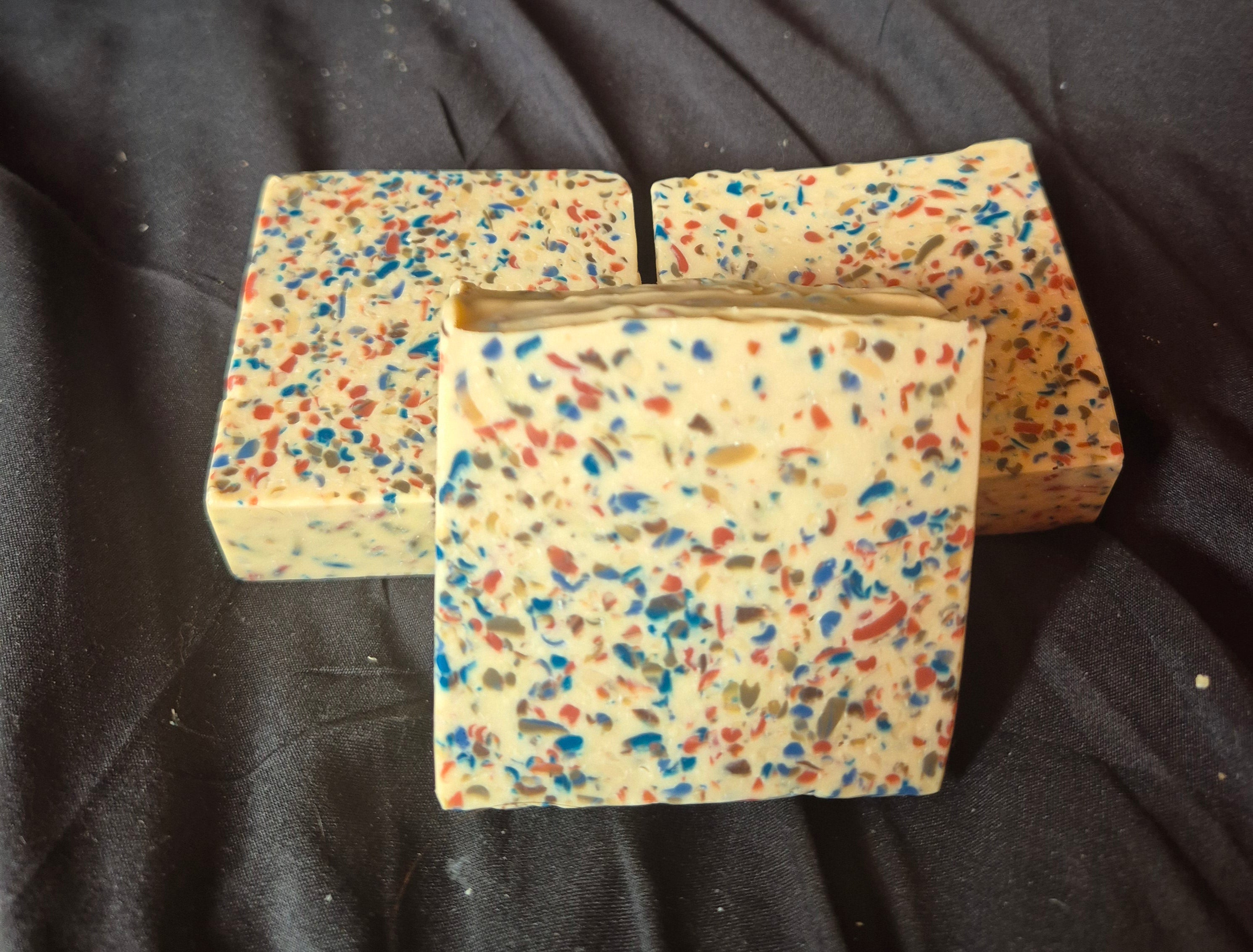Handmade - 3 PK Confetti Variety Goats Milk Soap Bars