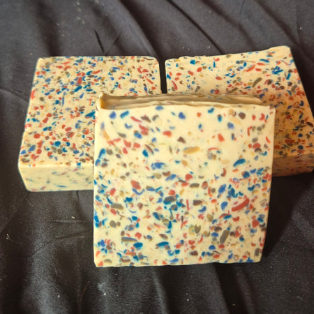 Handmade - 3 PK Confetti Variety Goats Milk Soap Bars