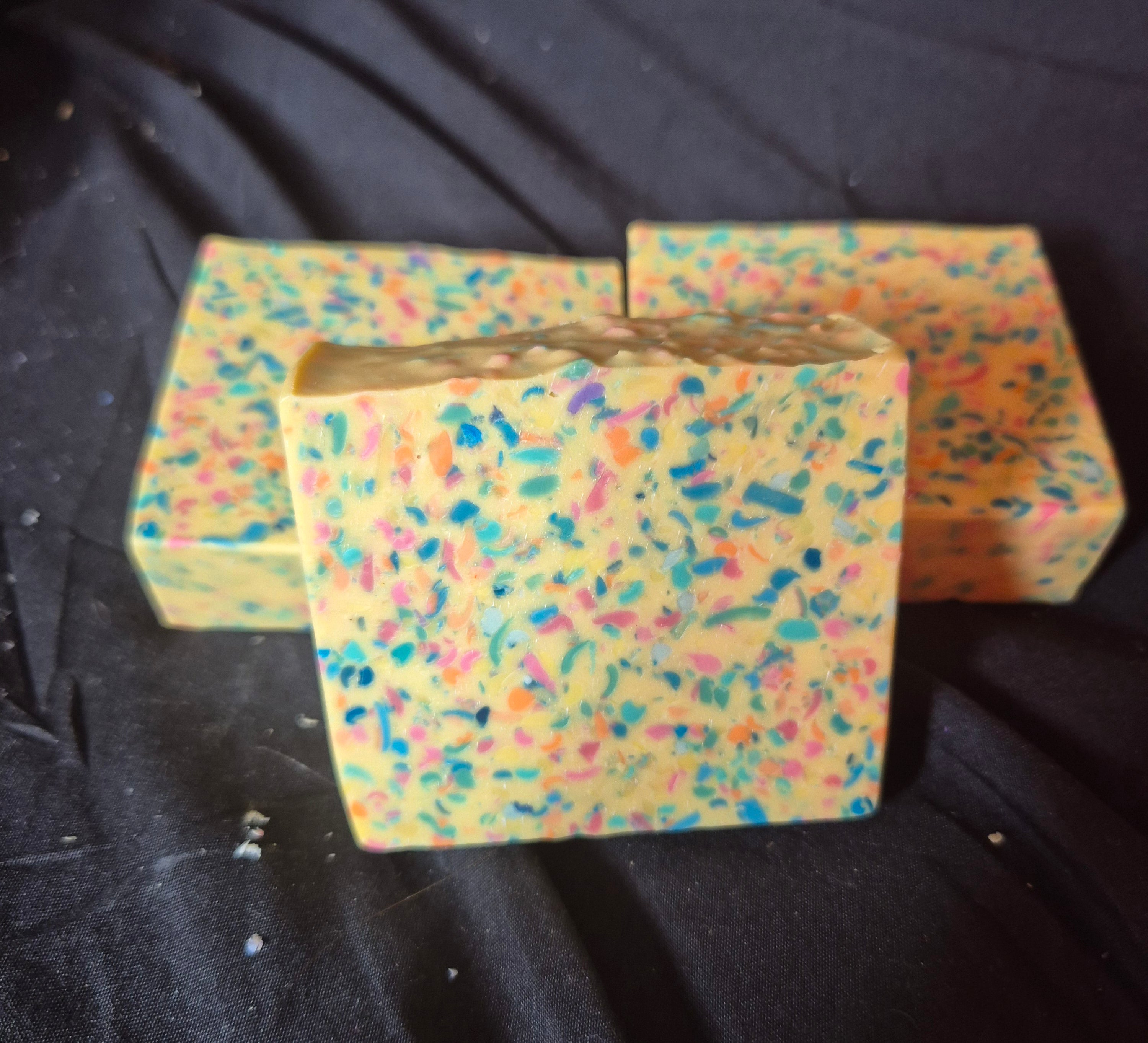 Handmade - 3 PK Confetti Variety Goats Milk Soap Bars