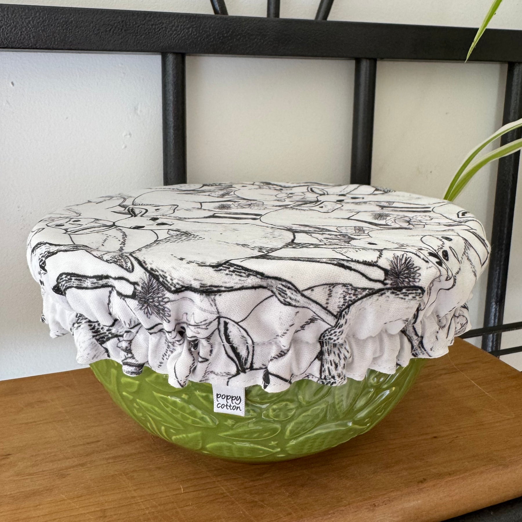 WOODLAND DEER ~ Reusable Fabric Bowl Cover