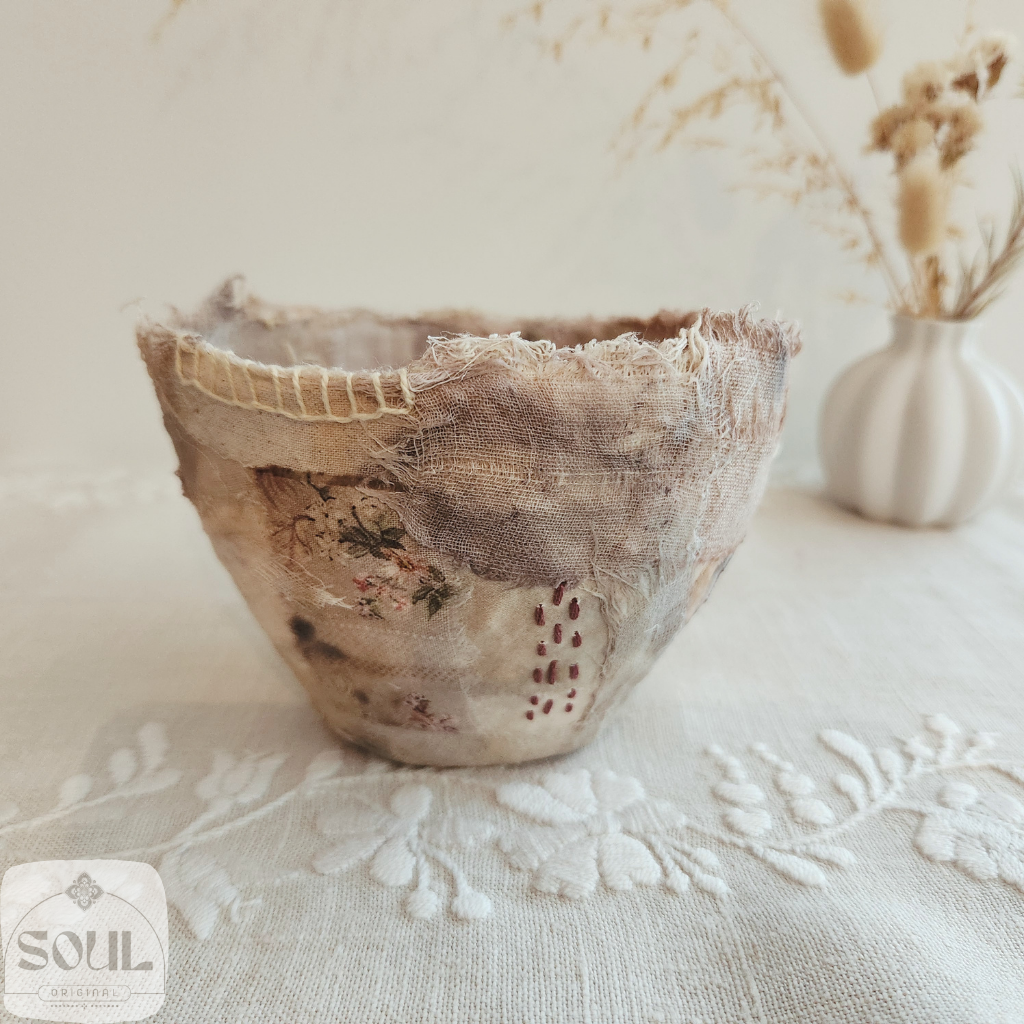 Textile Art Bowl – Natural & Earthy (4)