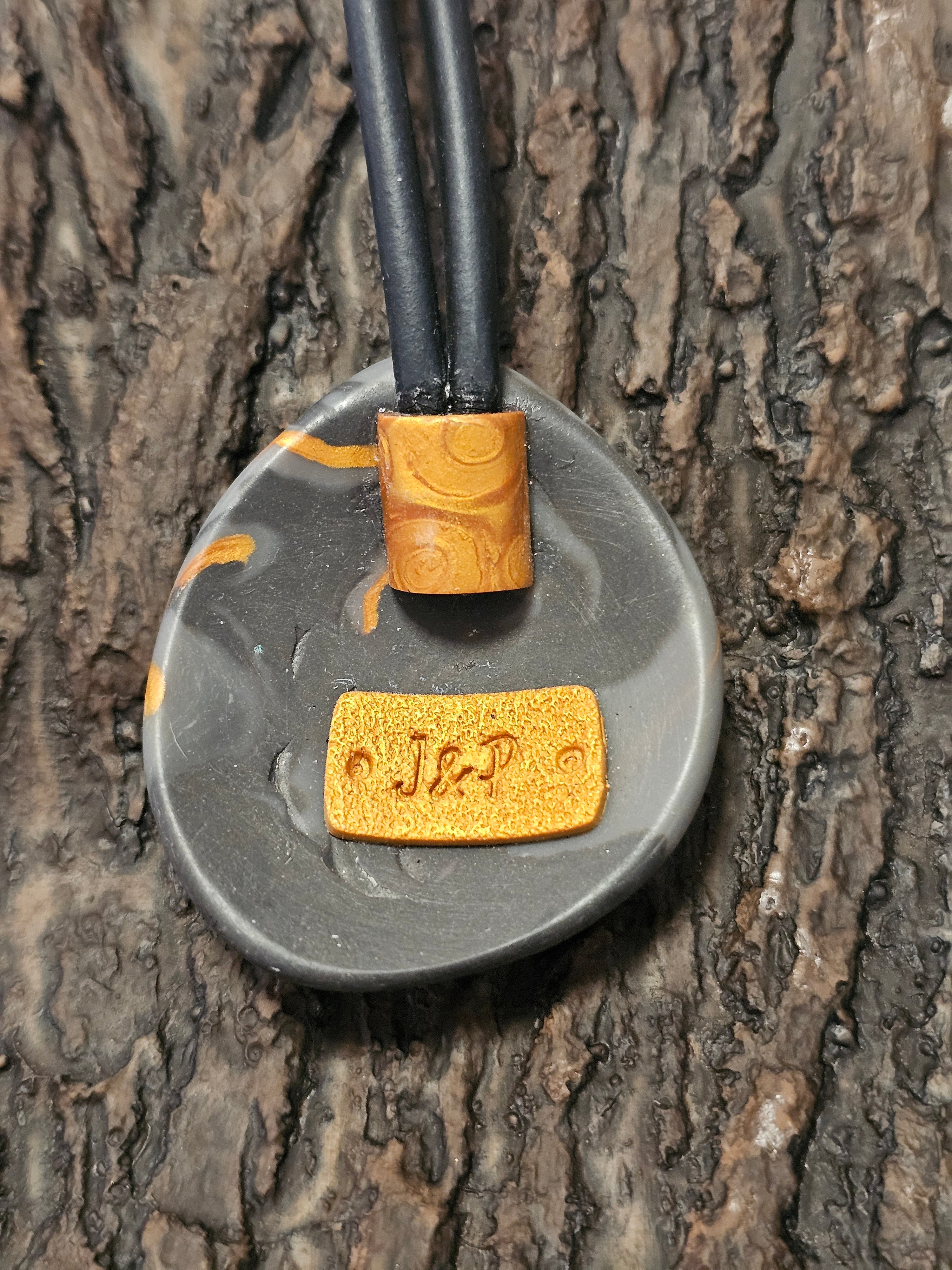 AFTERGLOW - POLYMER CLAY PENDANT