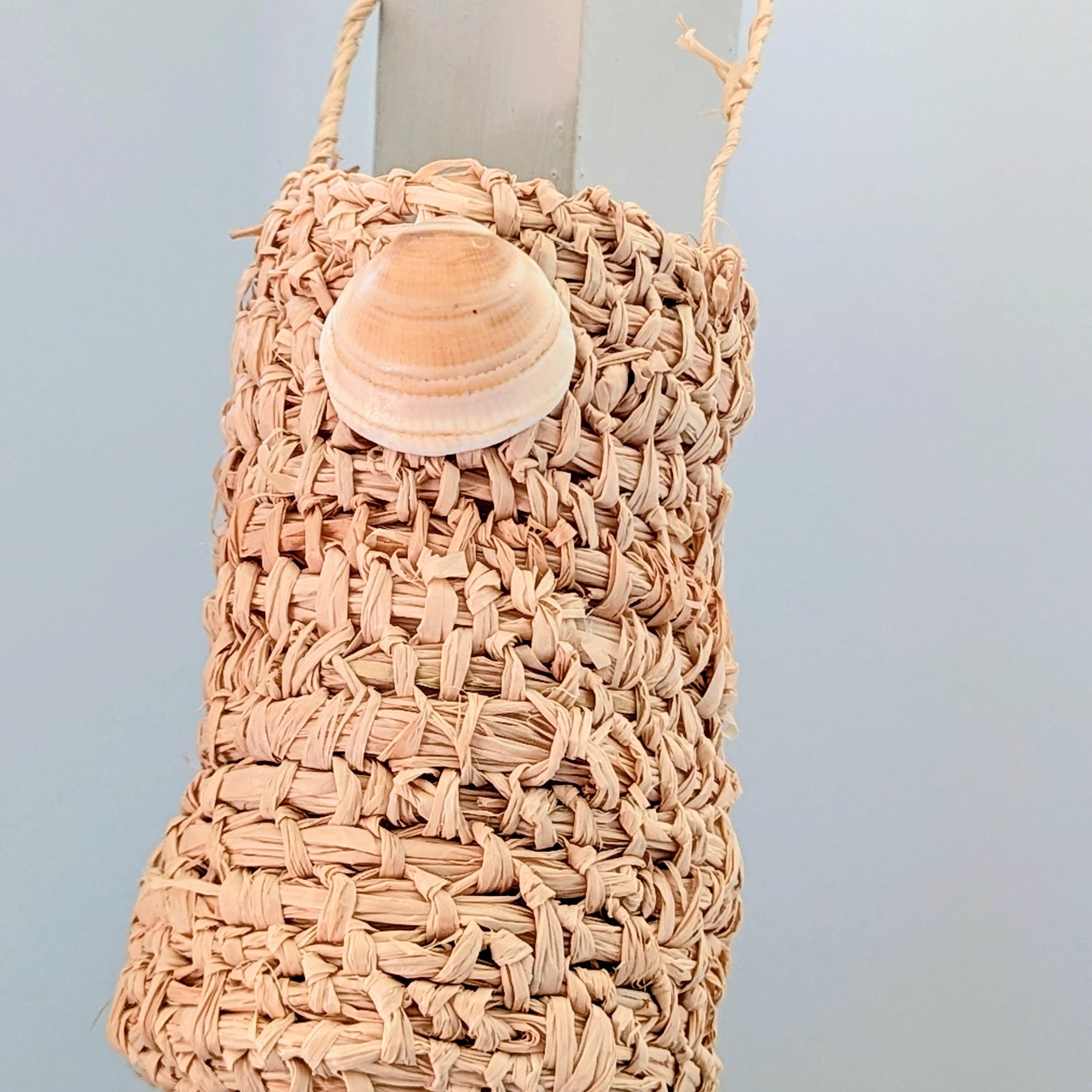 Basket Sea Shell Natural Raffia Dilly Bags