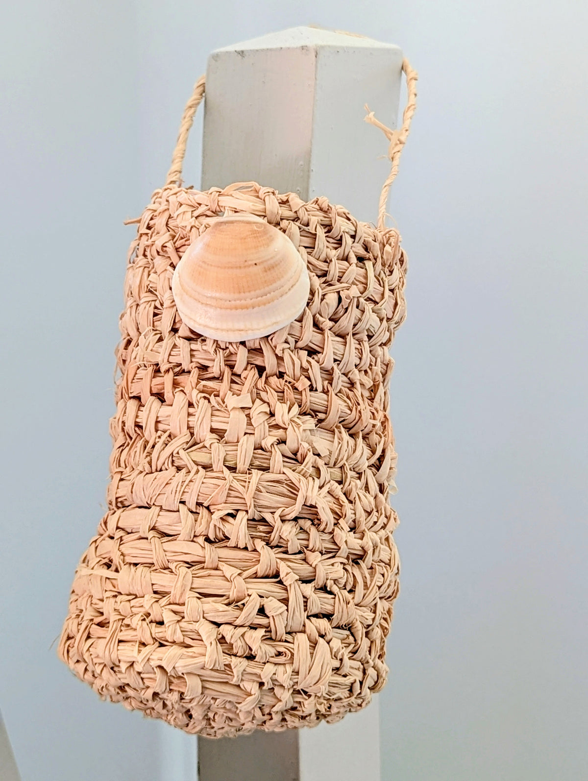 Basket Sea Shell Natural Raffia Dilly Bags