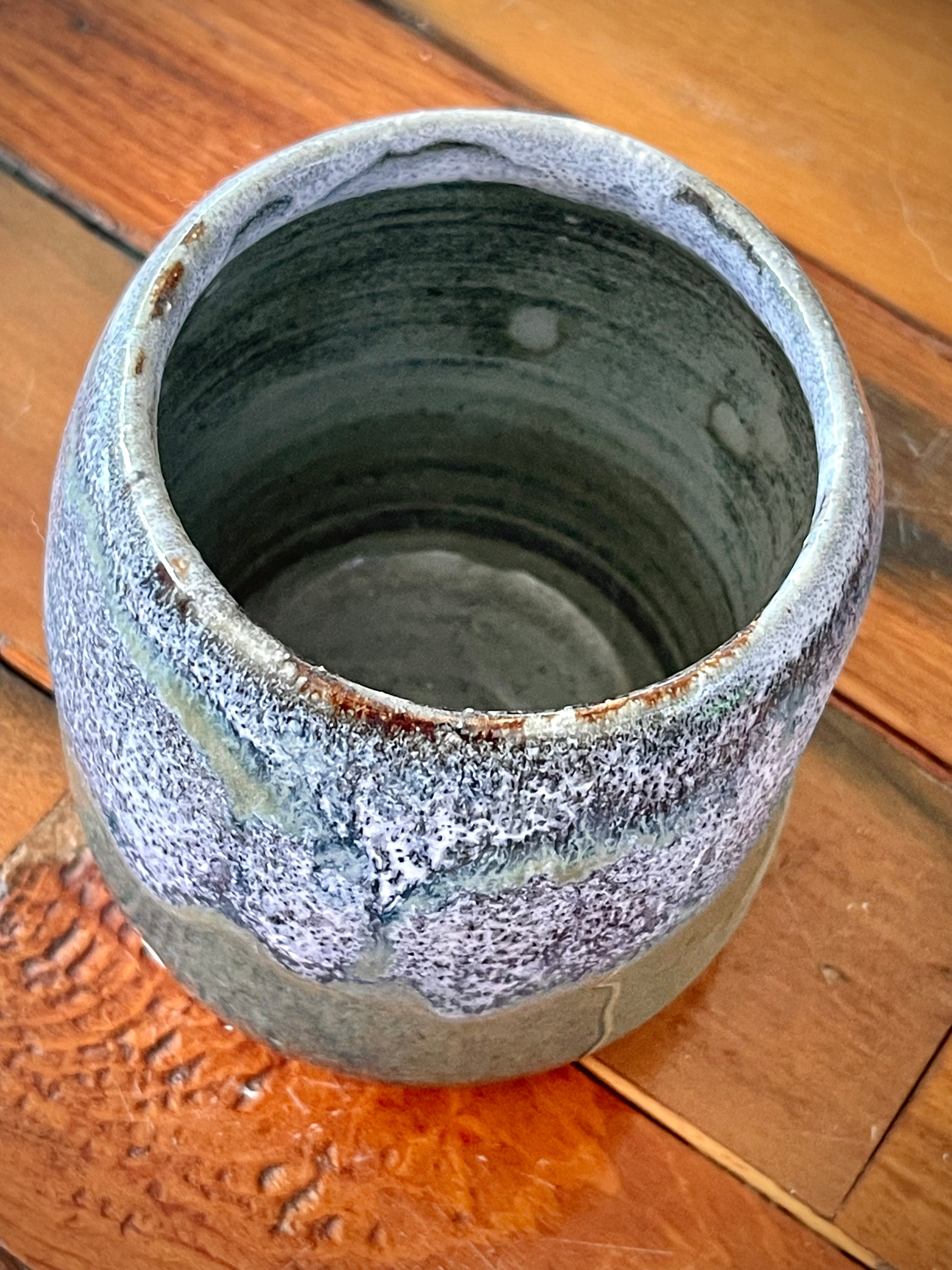 Handmade Ceramic Cup - Ocean Mist Glaze