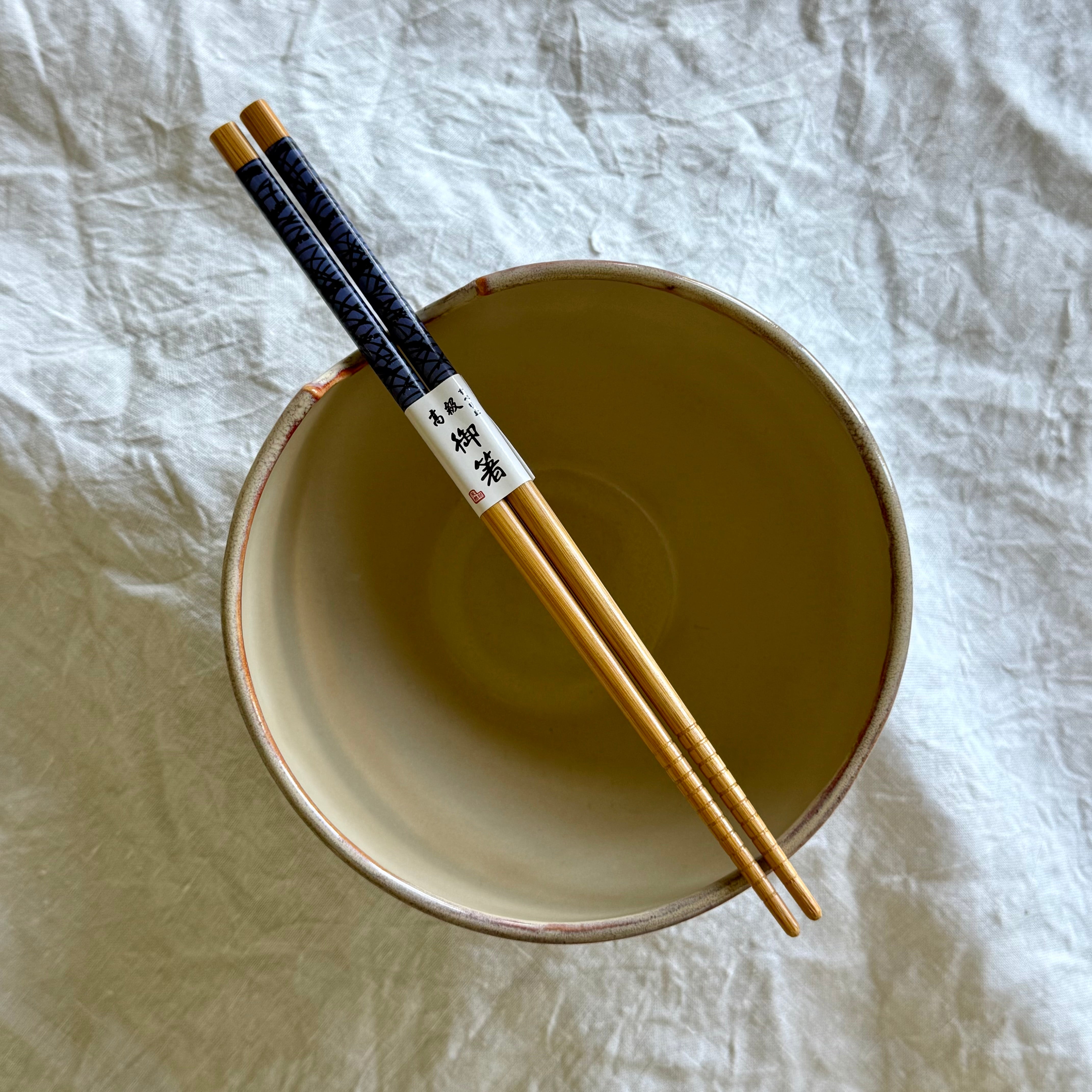 Akane Donburi Bowl + Chopsticks | Wheel Thrown Pottery