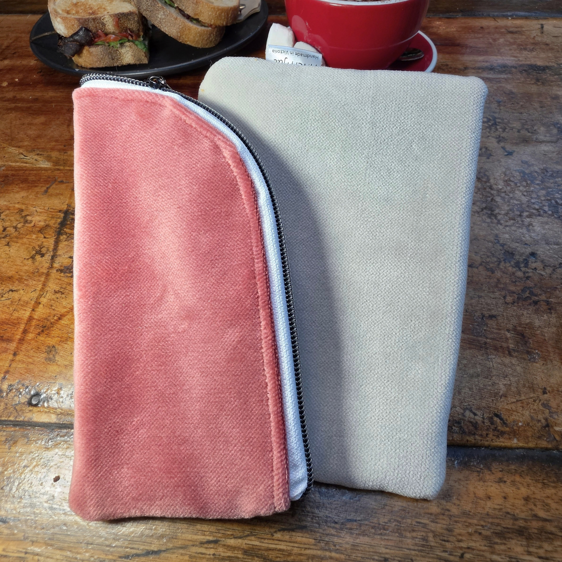 Duo Pack: Upcycled Glasses Case and Zipper Pouch