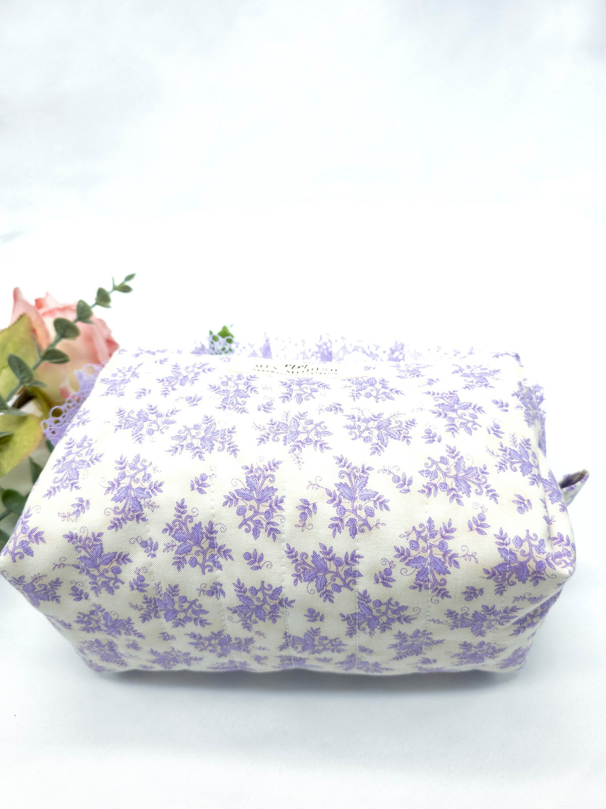 Quilted Make up Bag, Cosmetic Pouch, Travel Toiletry