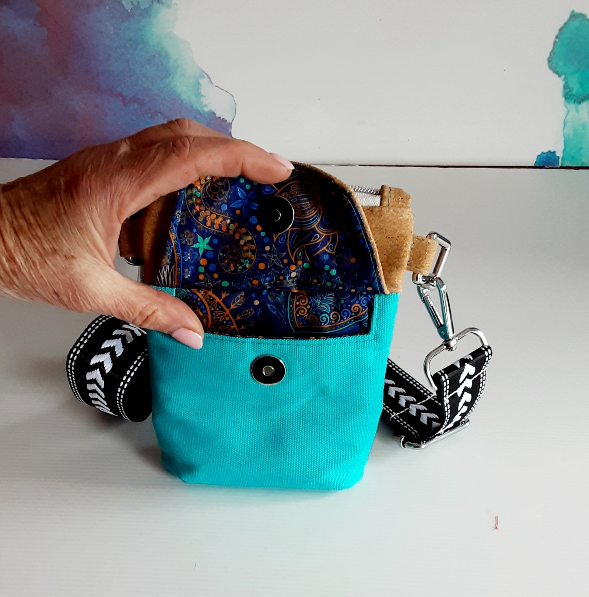 Eco-Friendly Cork & Canvas Phone Purse