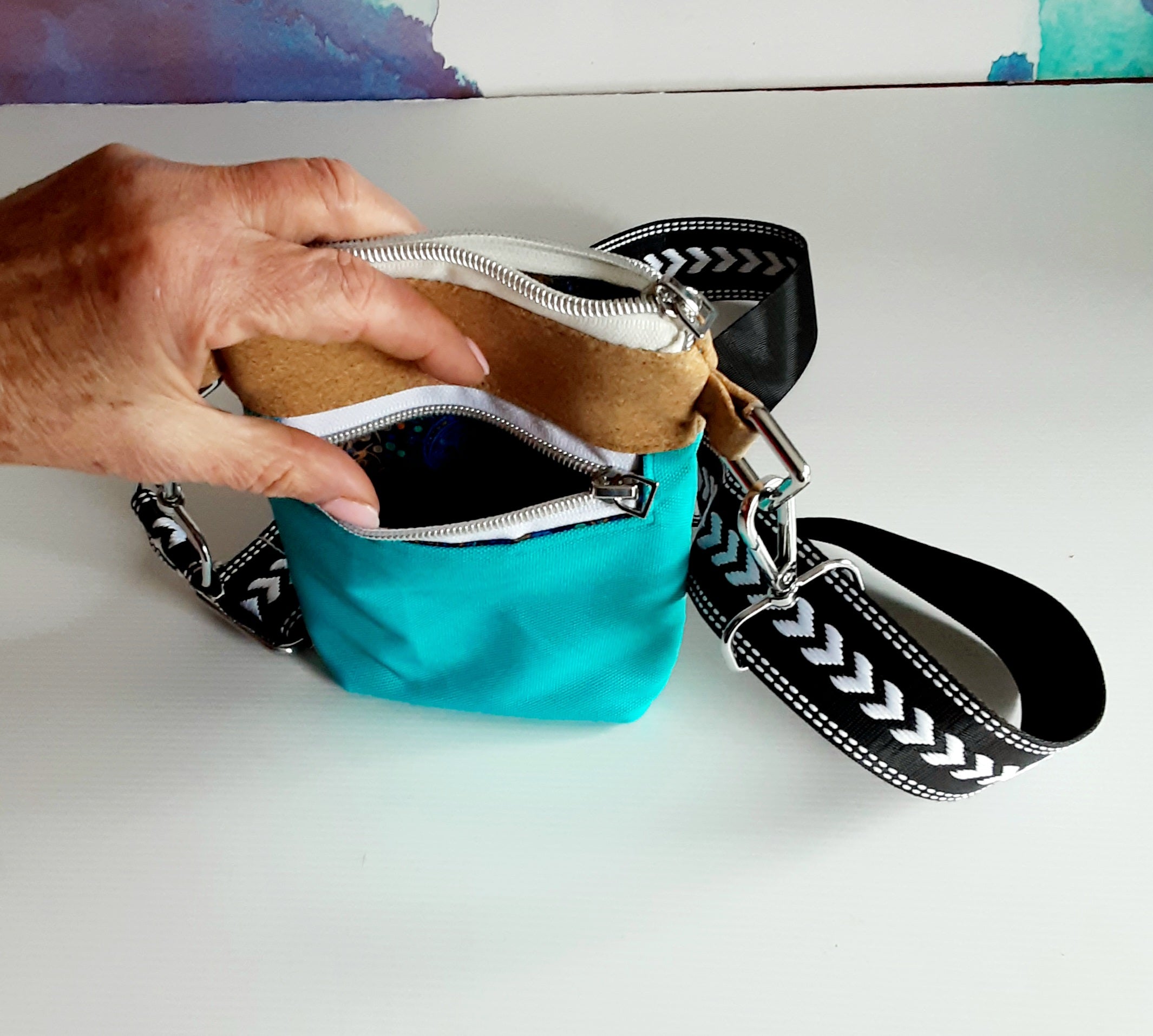 Eco-Friendly Cork & Canvas Phone Purse