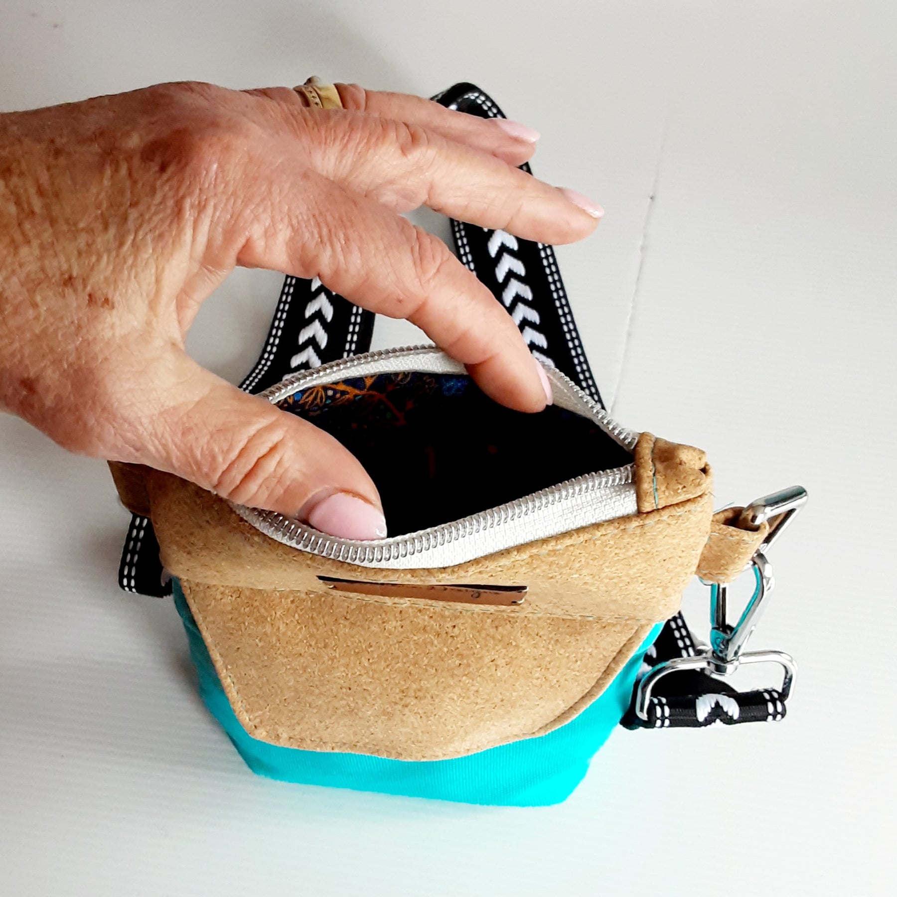 Eco-Friendly Cork & Canvas Phone Purse