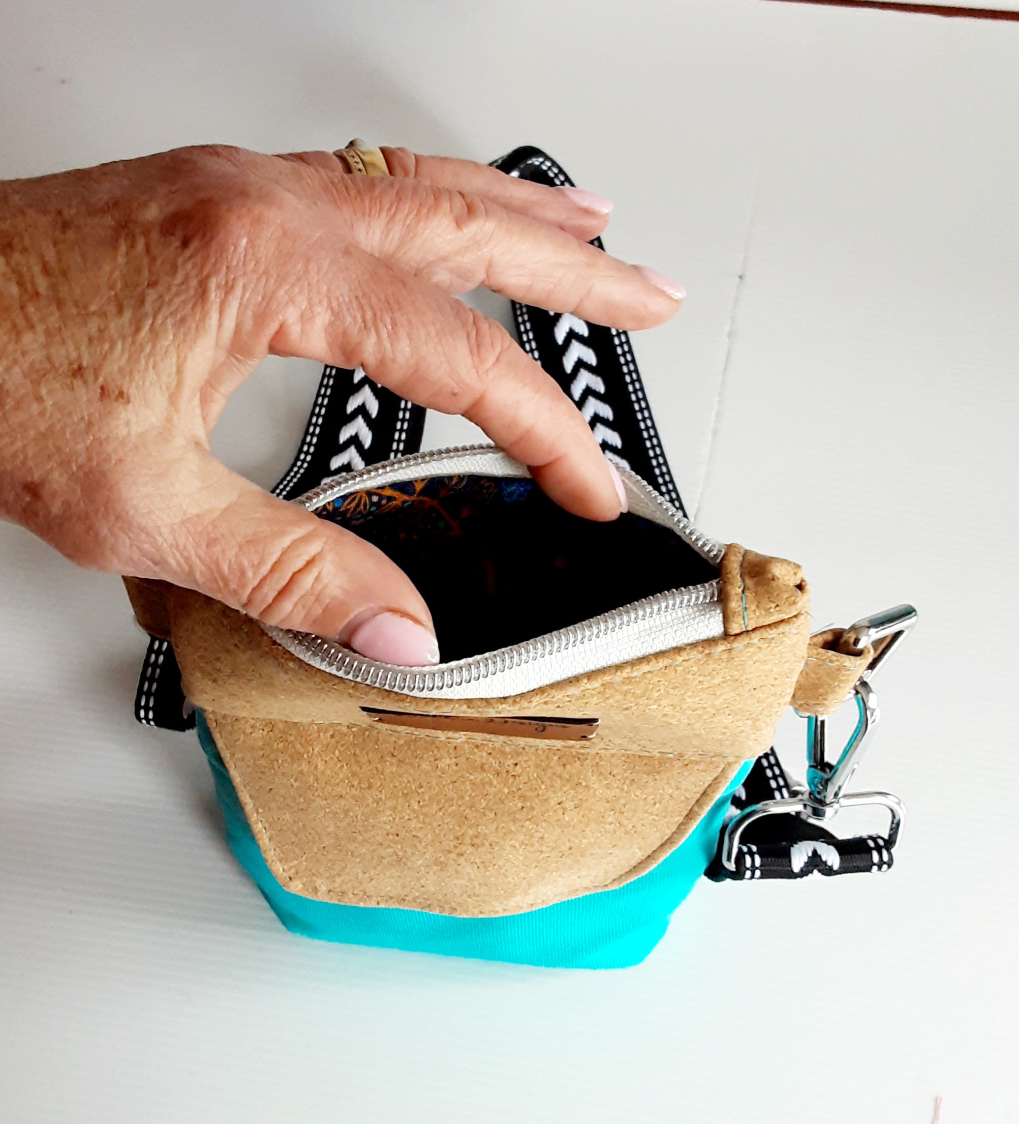 Eco-Friendly Cork & Canvas Phone Purse