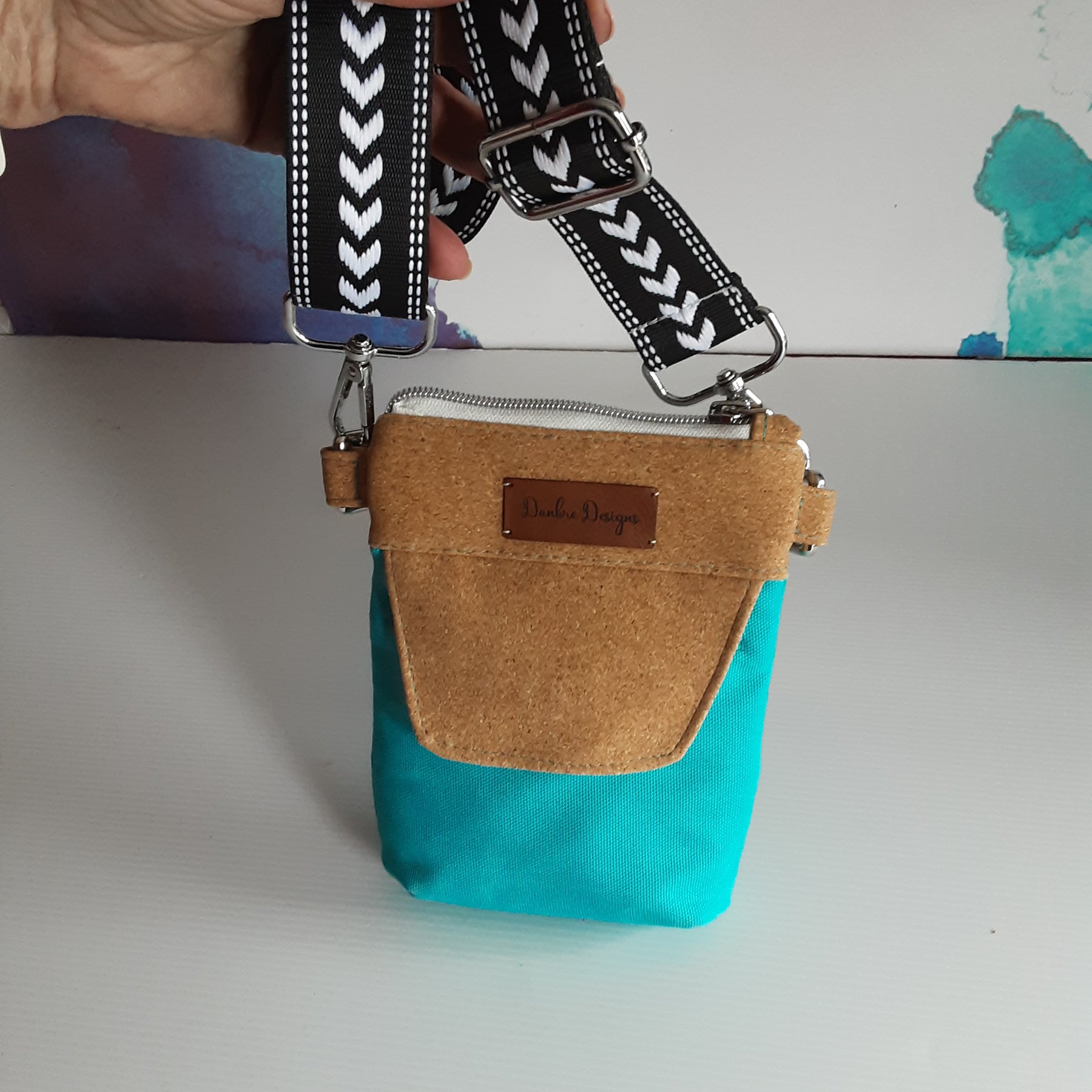 Eco-Friendly Cork & Canvas Phone Purse