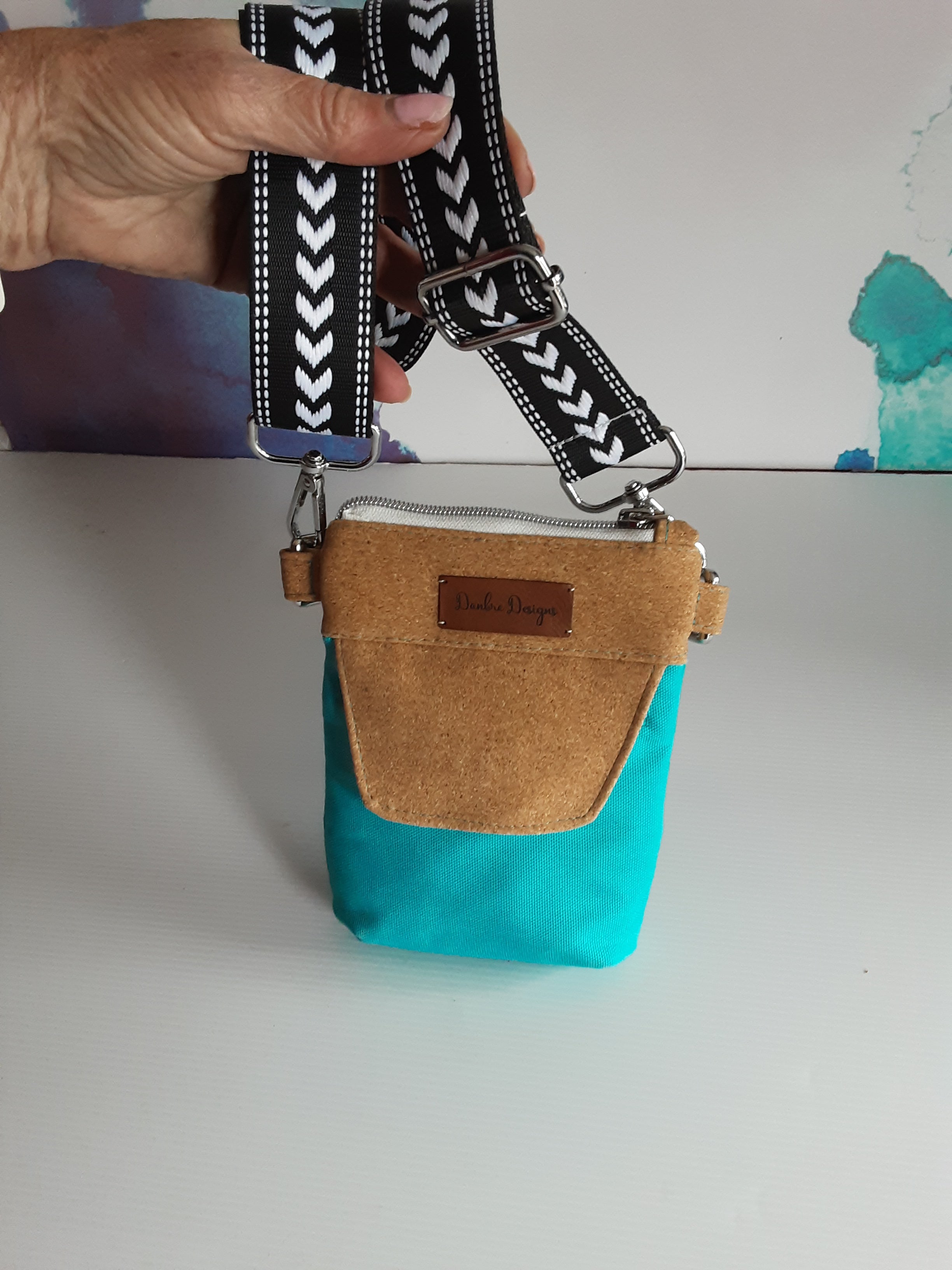 Eco-Friendly Cork & Canvas Phone Purse