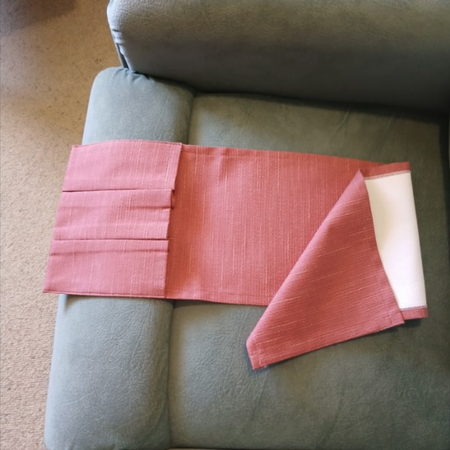 Fabric Remote Control Holder-Dusty Pink -3 pockets