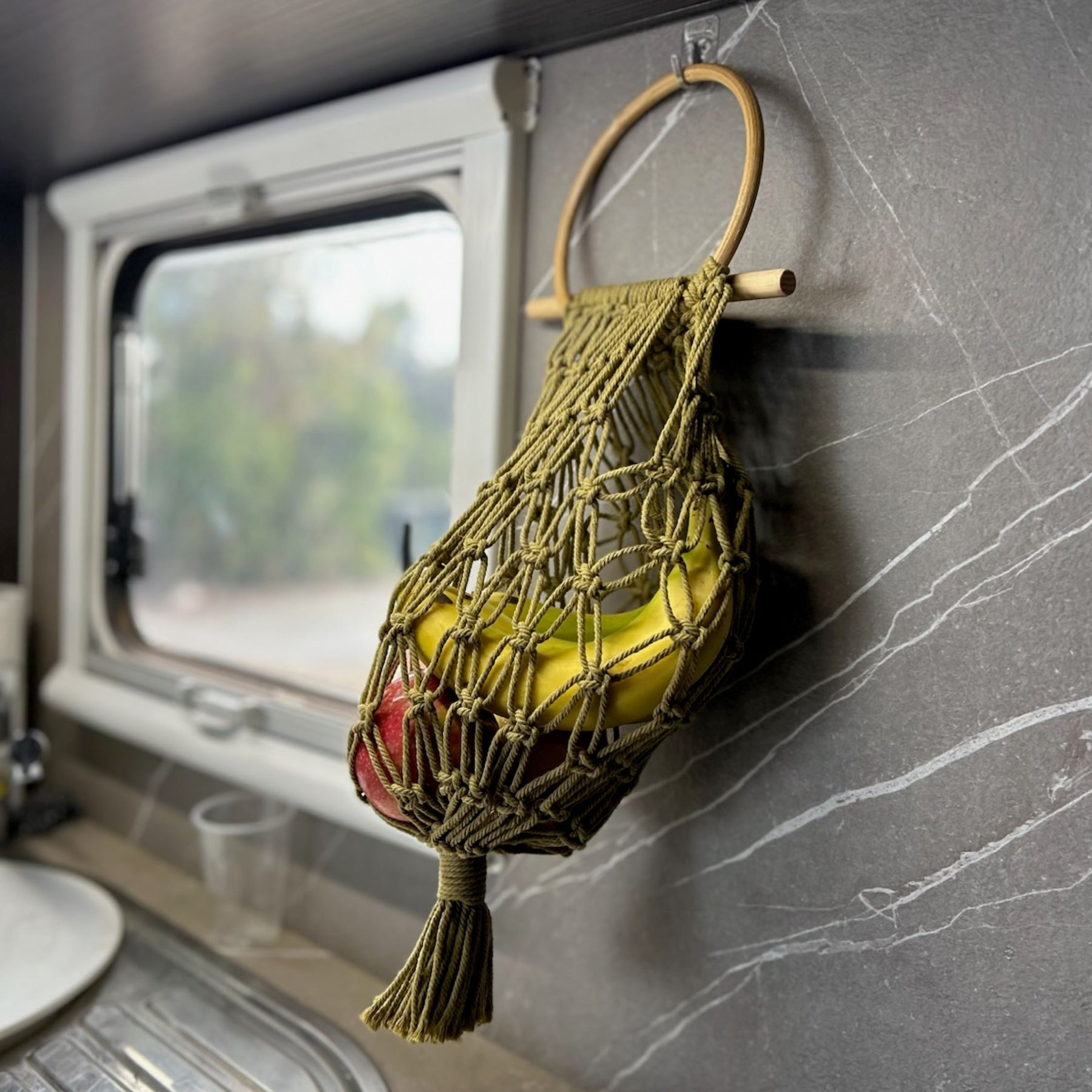Macrame Hanging Fruit Basket