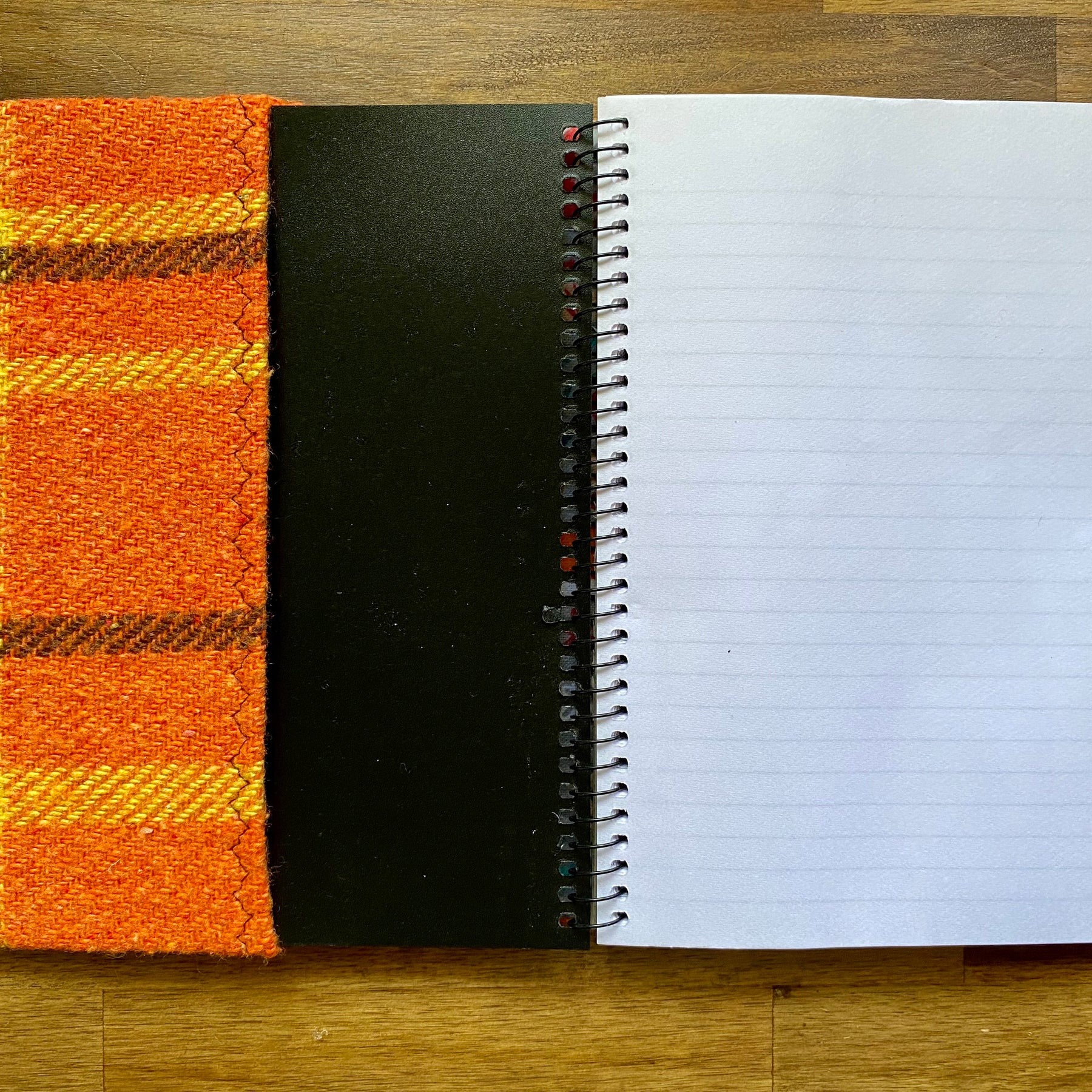 A5 Upcycled Notebook Highland Cow - Orange