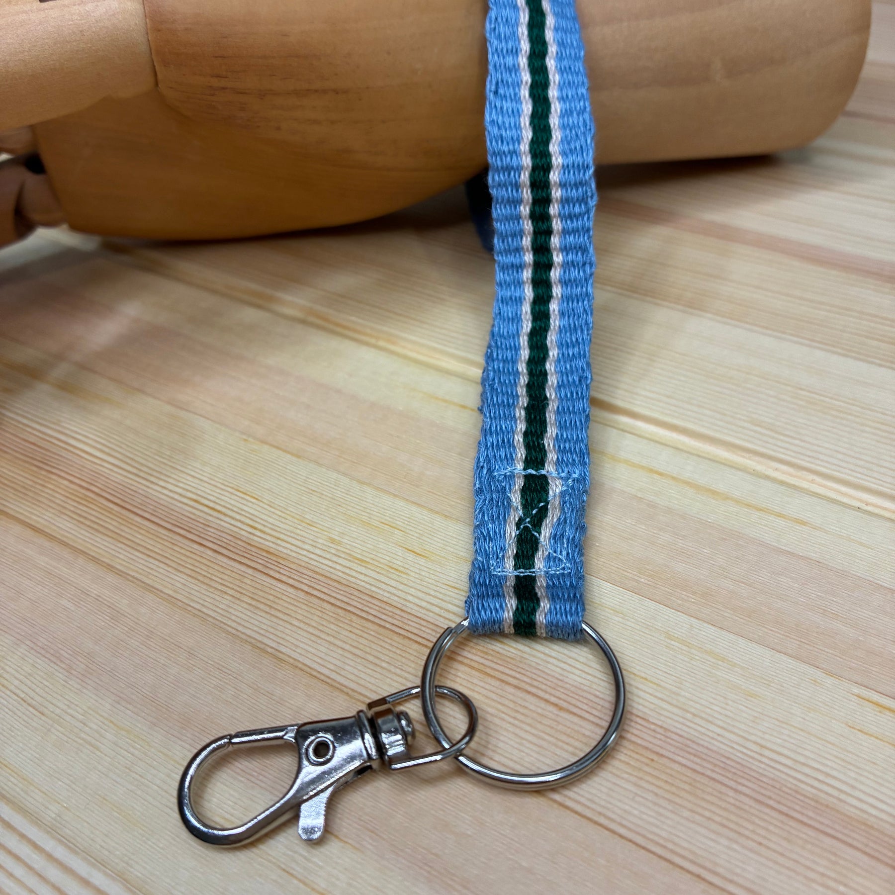 Looping Style - Cool Stream Handwoven Wristlet Key Fob
